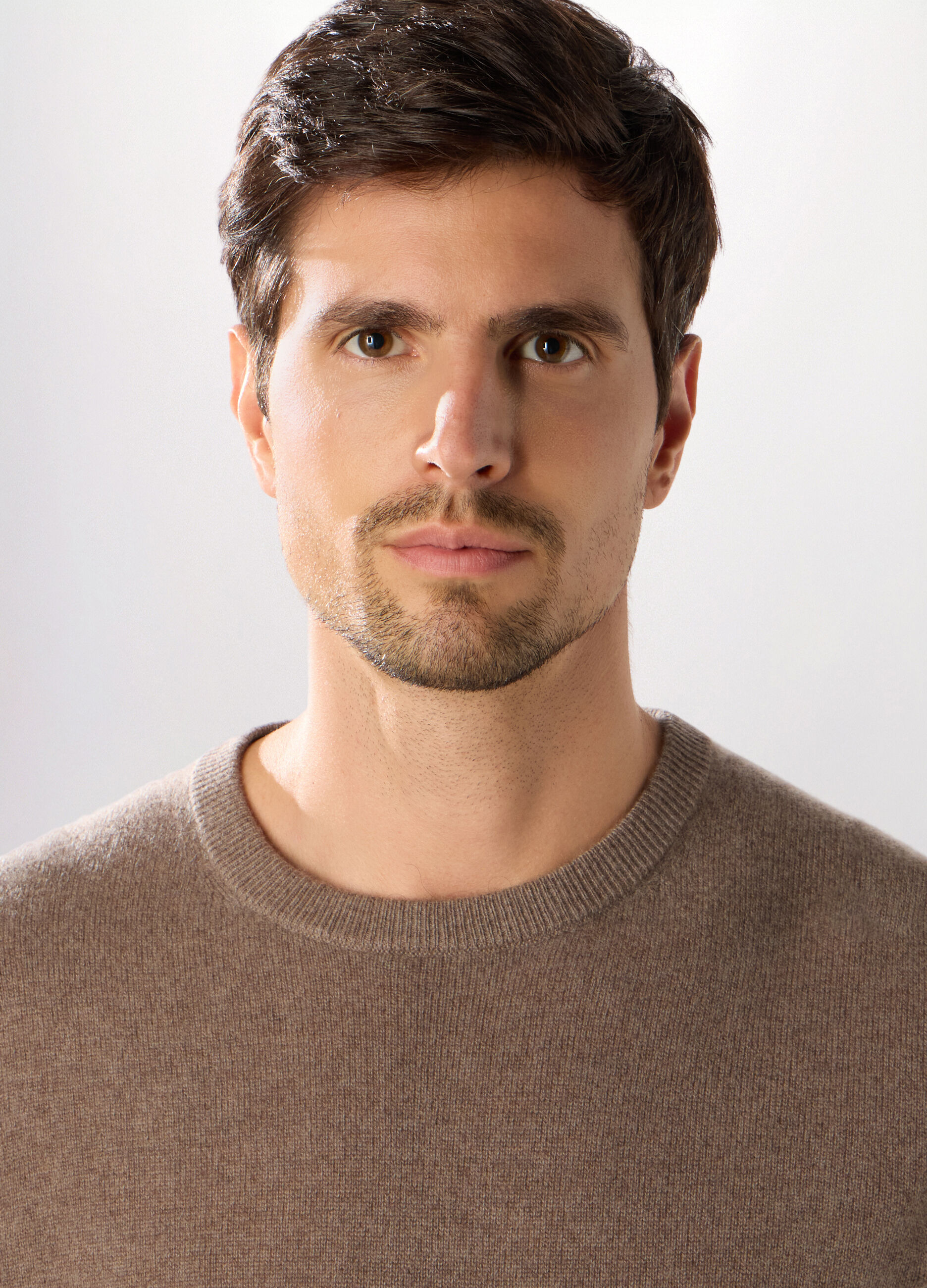 Maglione girocollo in cashmere uomo_1
