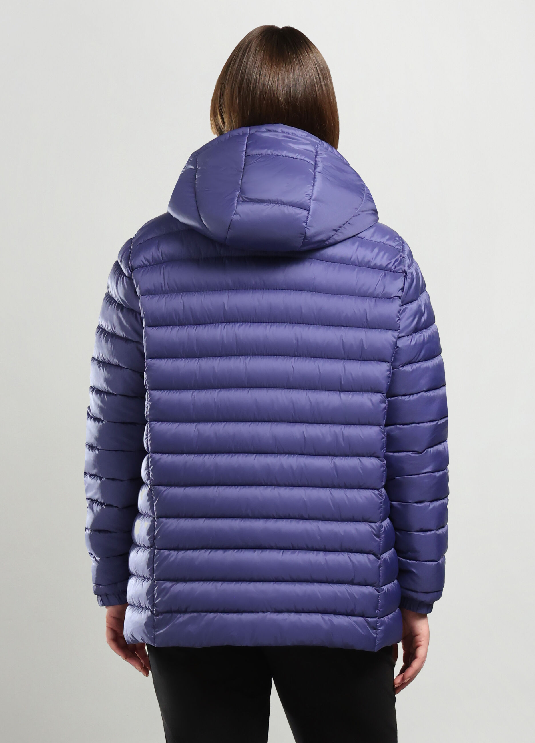 Giubbino imbottito con cappuccio donna curvy_1