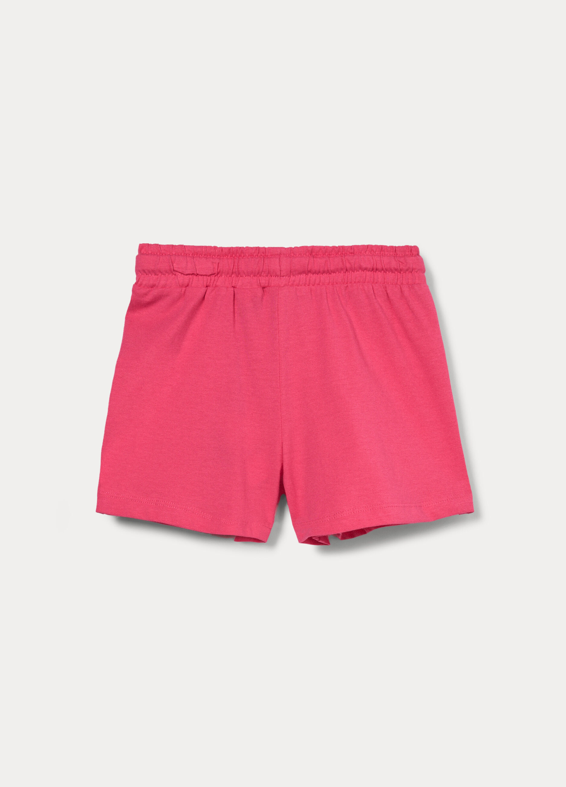 Shorts in jersey di puro cotone bambina_1