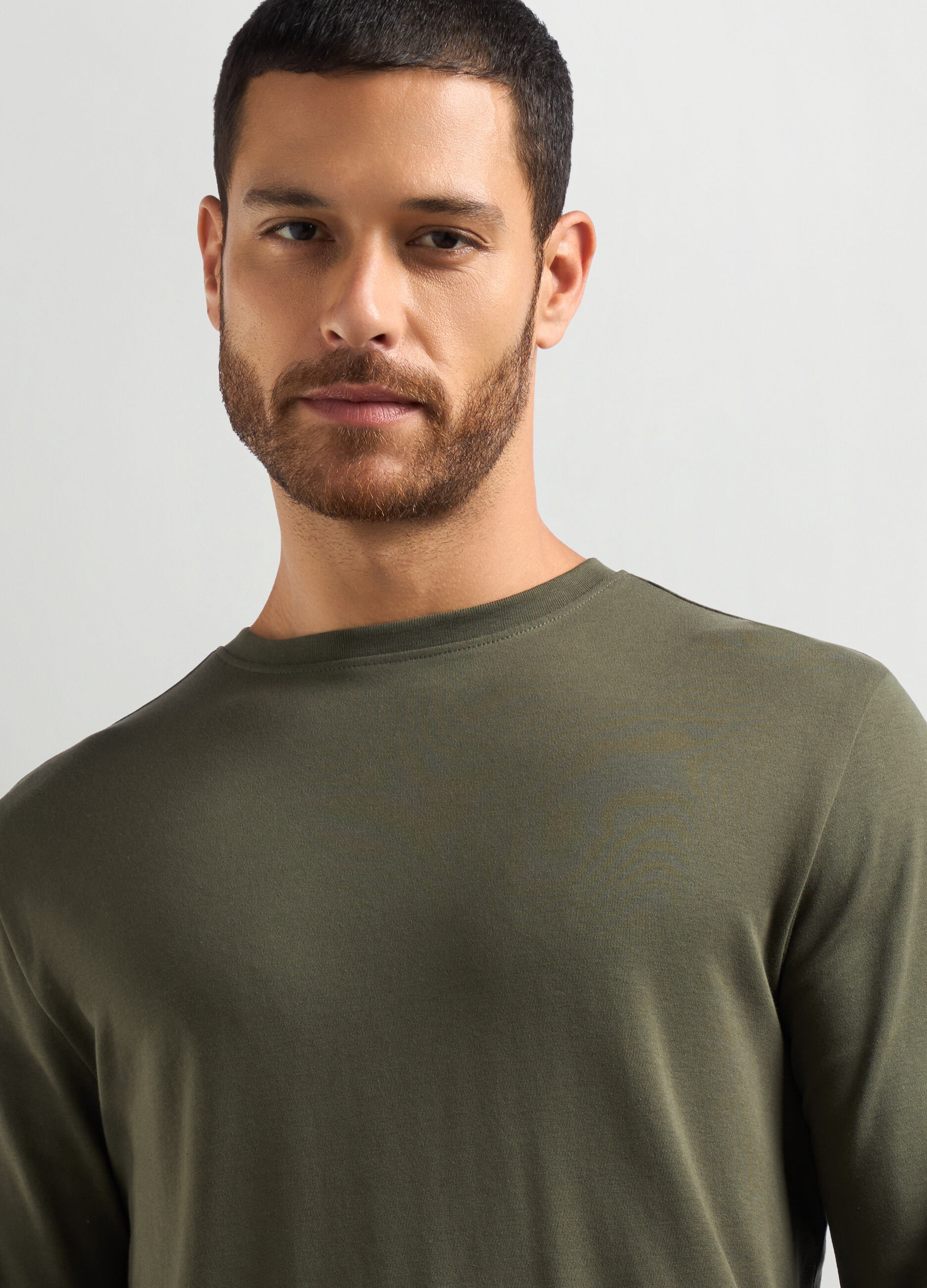 T-shirt a manica lunga in puro cotone_2