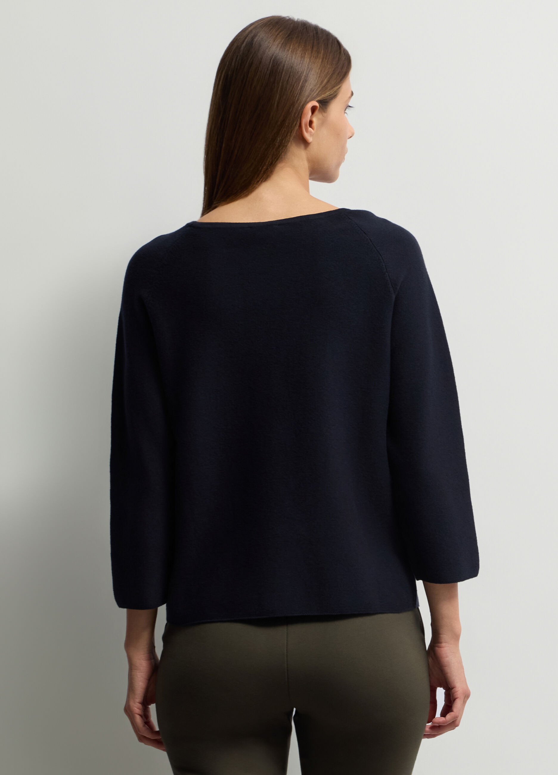 Pullover girocollo rasato donna_1