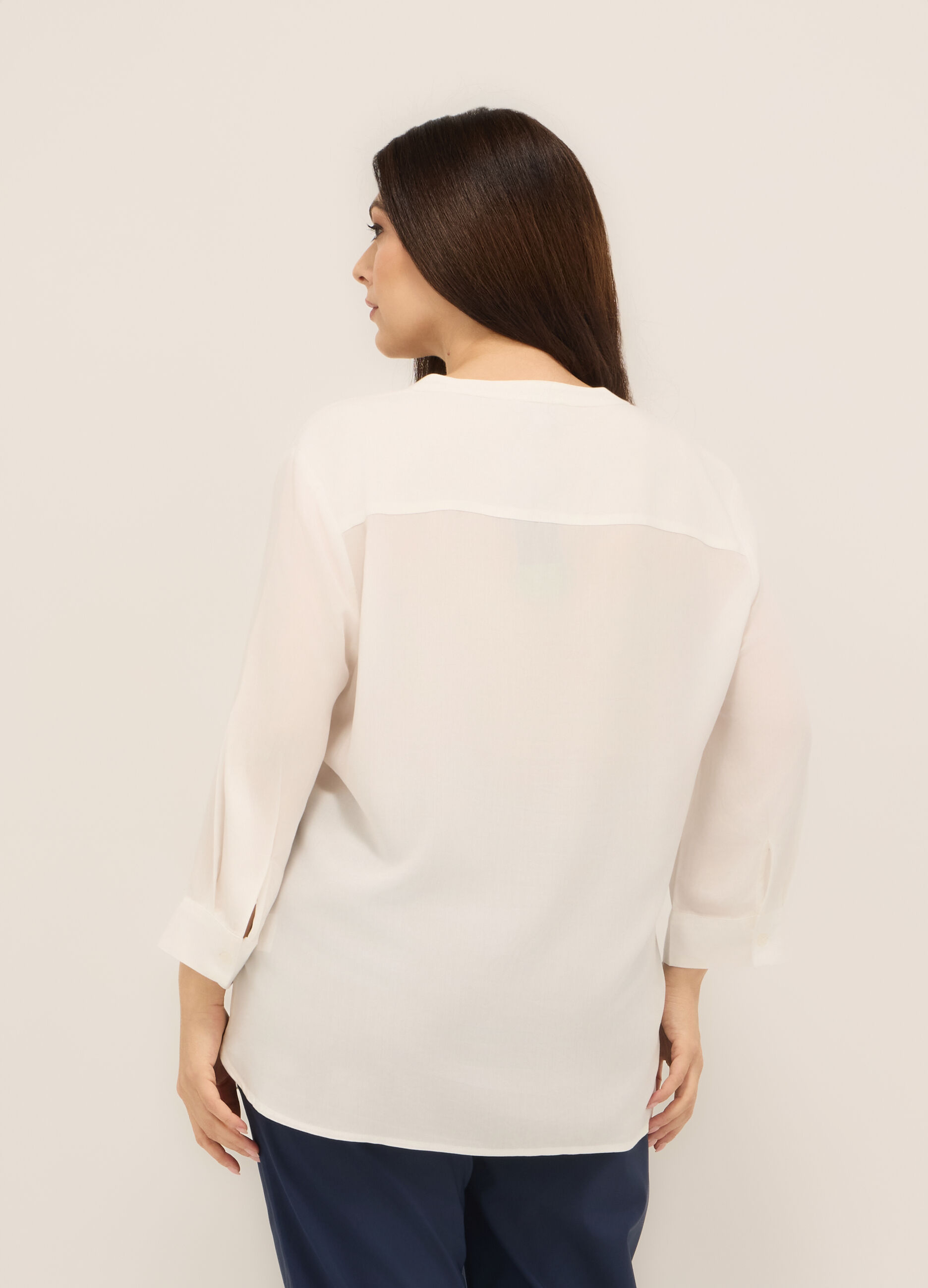 Blusa in pura viscosa donna curvy_1