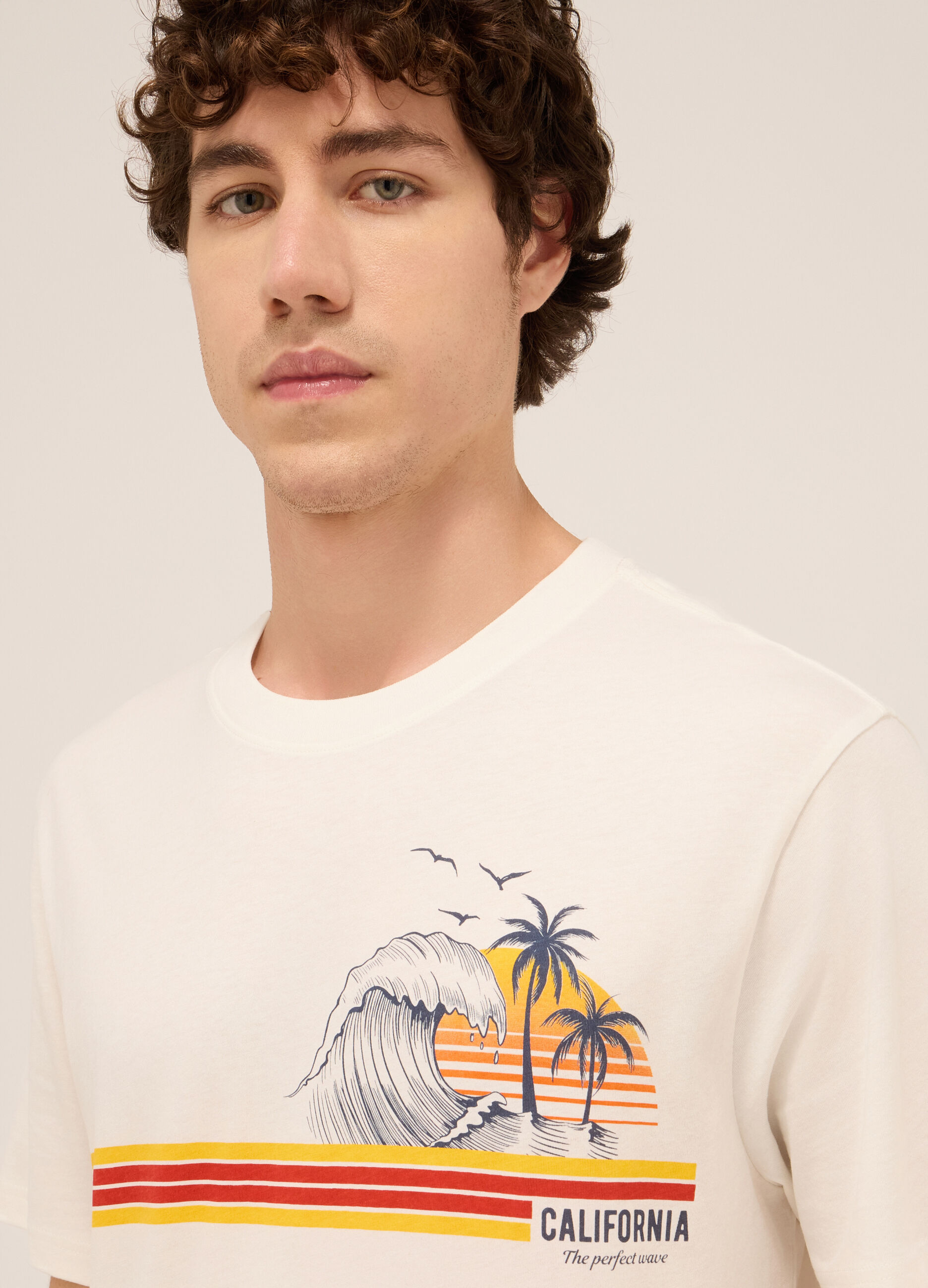 T-shirt in jersey di cotone con stampa uomo_2
