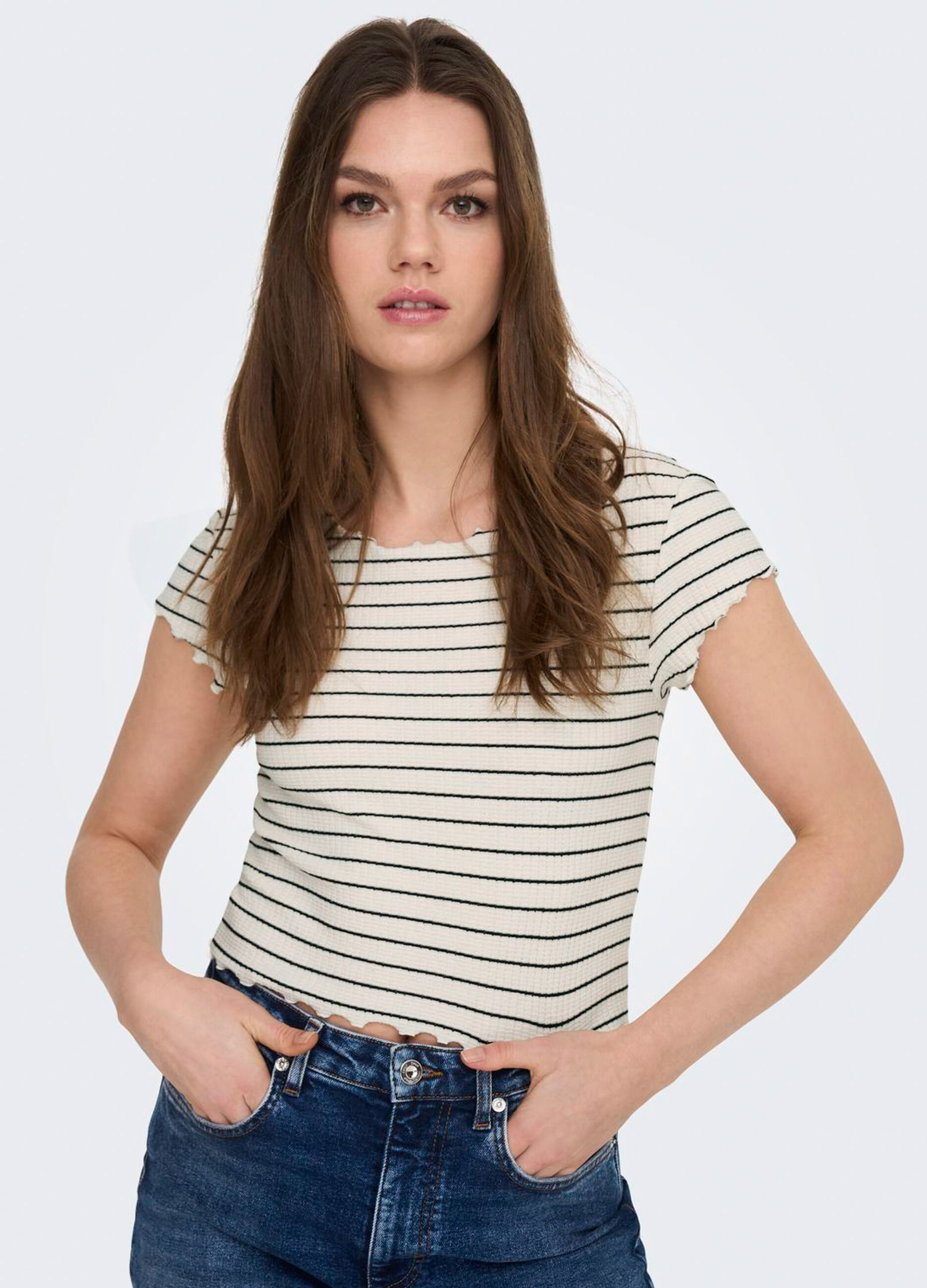 T-shirt a righe donna_3