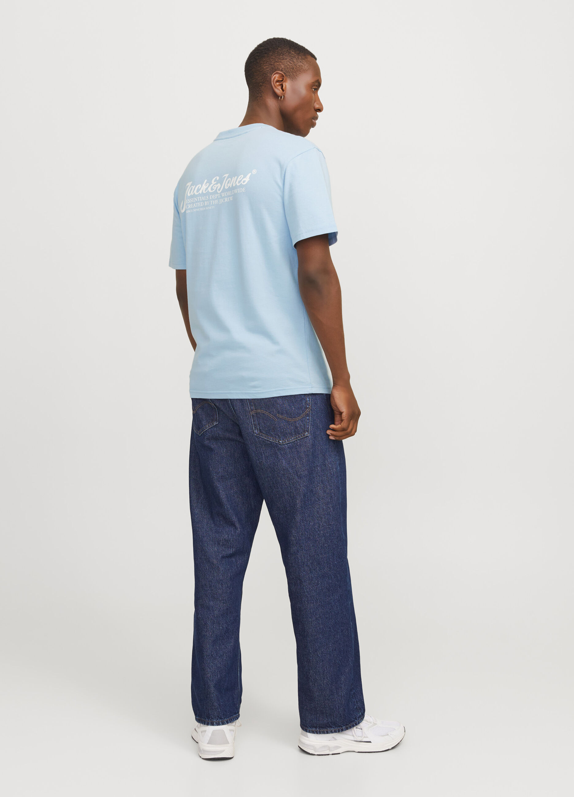 T-shirt girocollo con stampa uomo_1