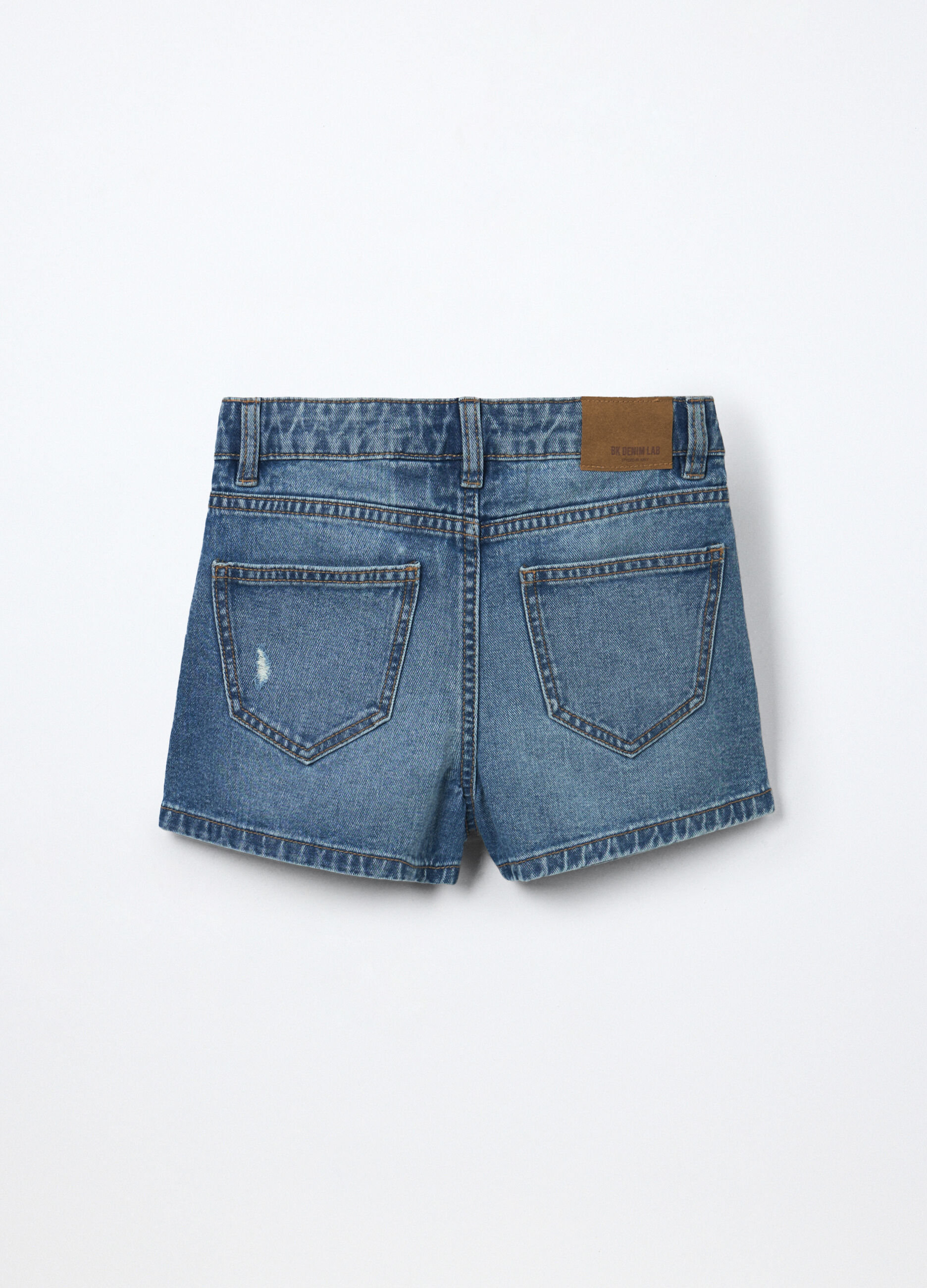 Gonna pantalone a portafoglio in puro cotone ragazza_1