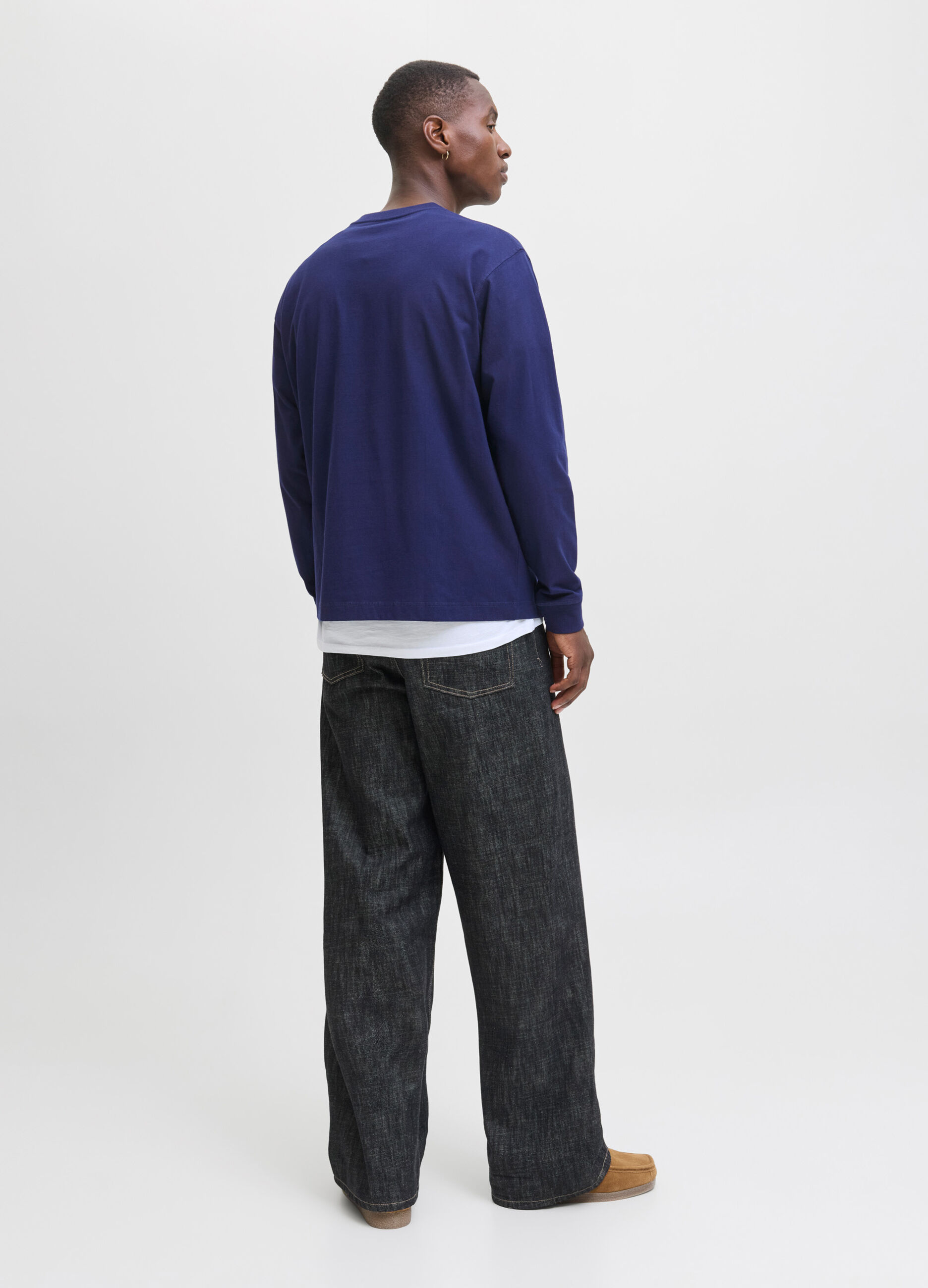 Felpa girocollo con logo uomo_1