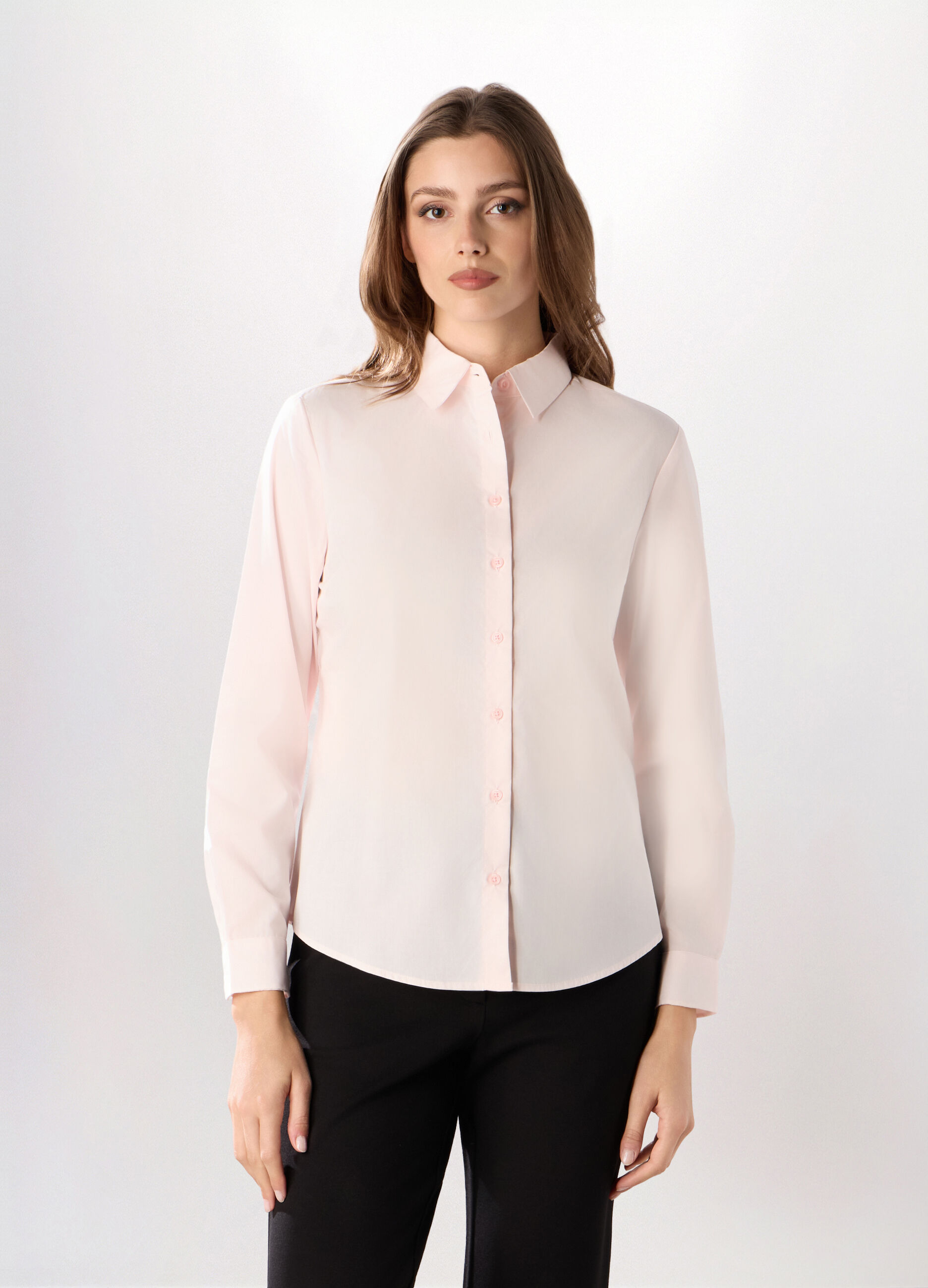 Camicia misto cotone donna_0