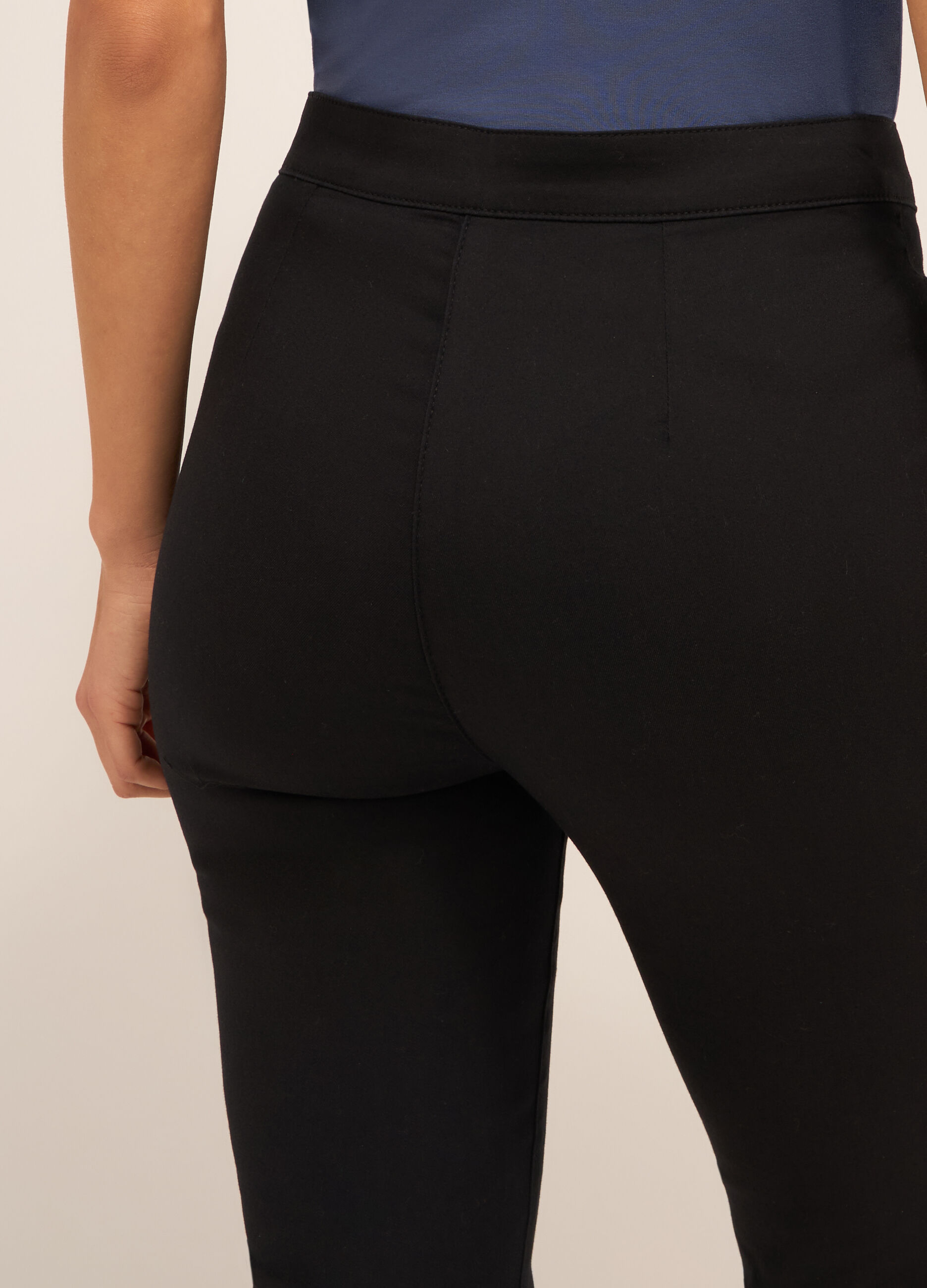 Treggings in misto cotone donna_2