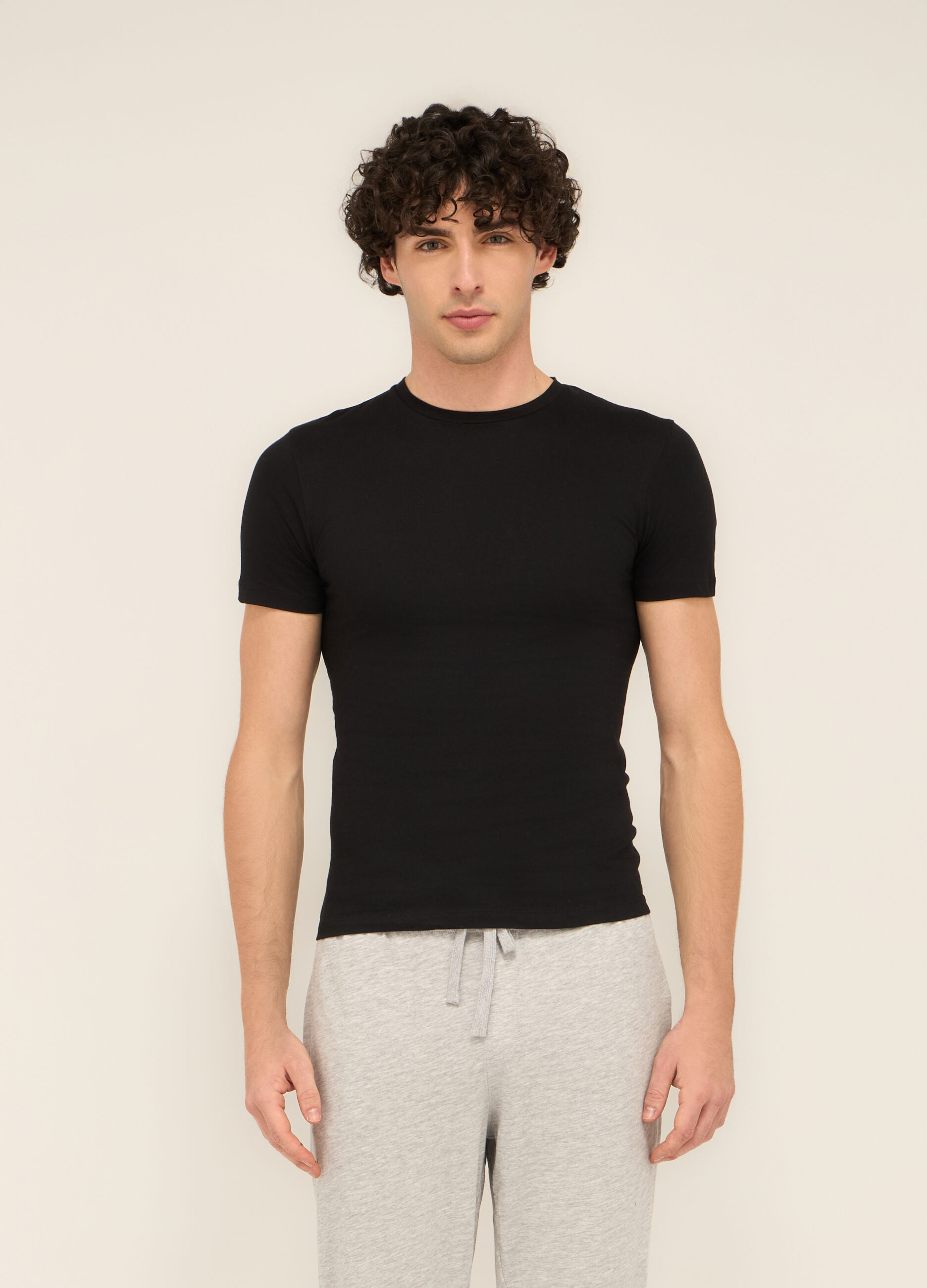 T-shirt intima girocollo in cotone uomo_0