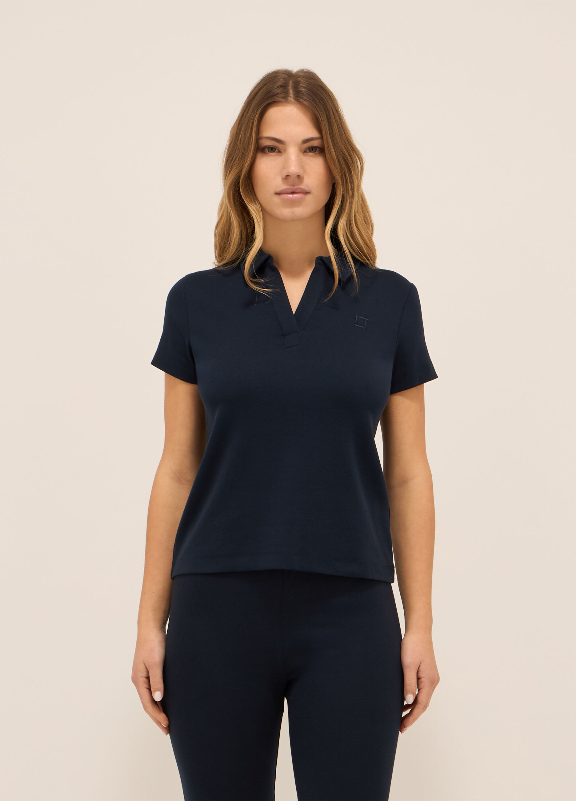 Polo in cotone stretch donna_0