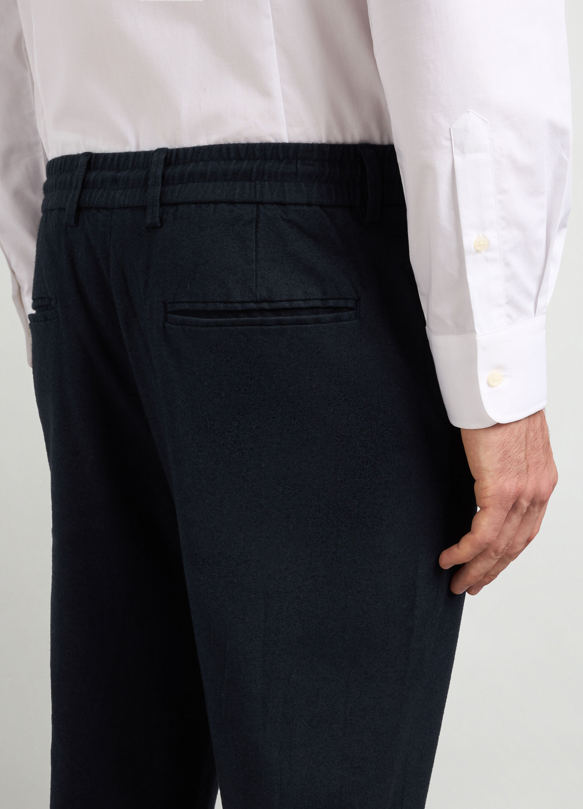 Pantaloni chino slim fit in twill di cotone stretch_2