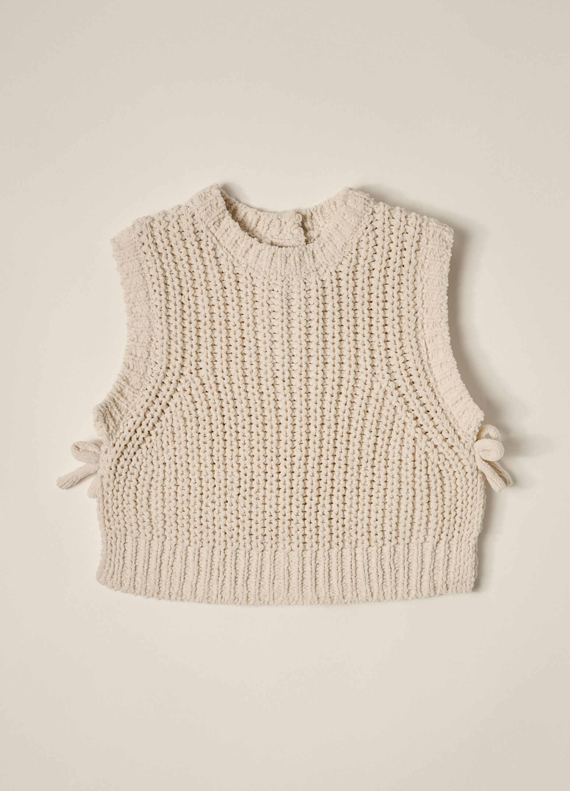 Gilet tricot in ciniglia IANA neonata