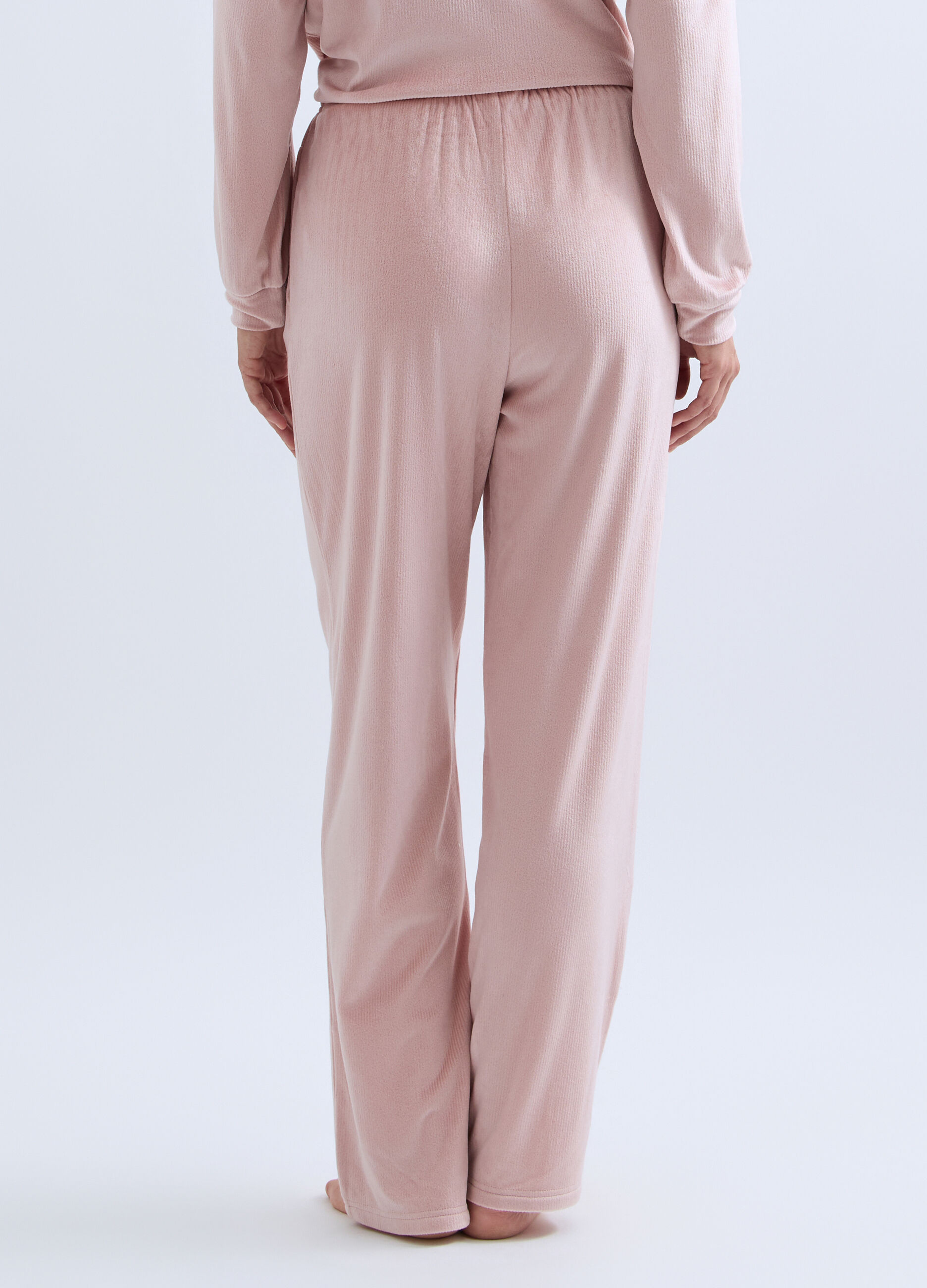 Pantalone pigiama velour stretch donna_1