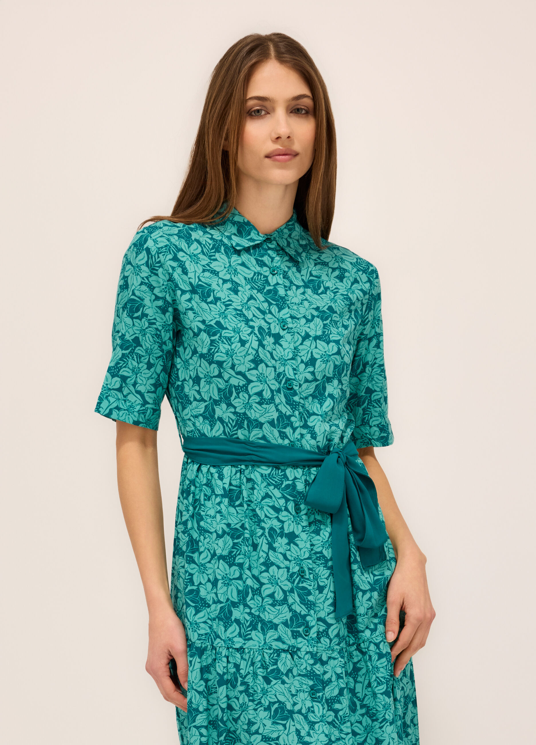 Abito lungo in pura viscosa donna_2