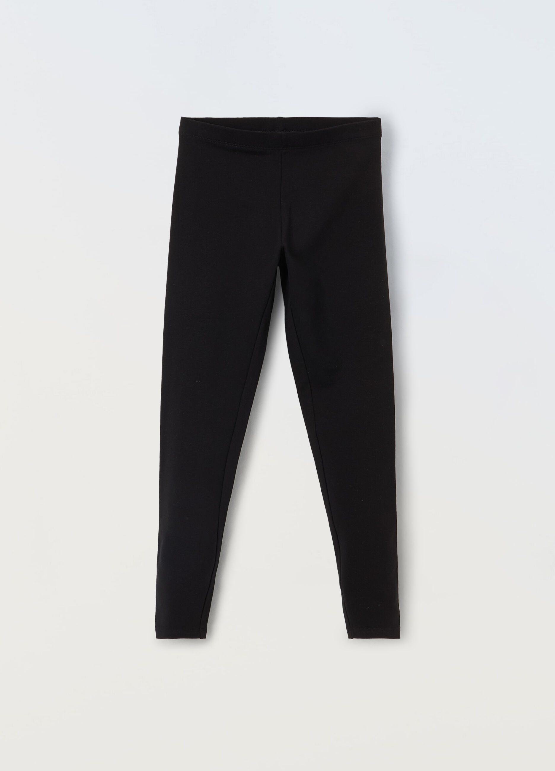 Leggings in cotone stretch ragazza_0