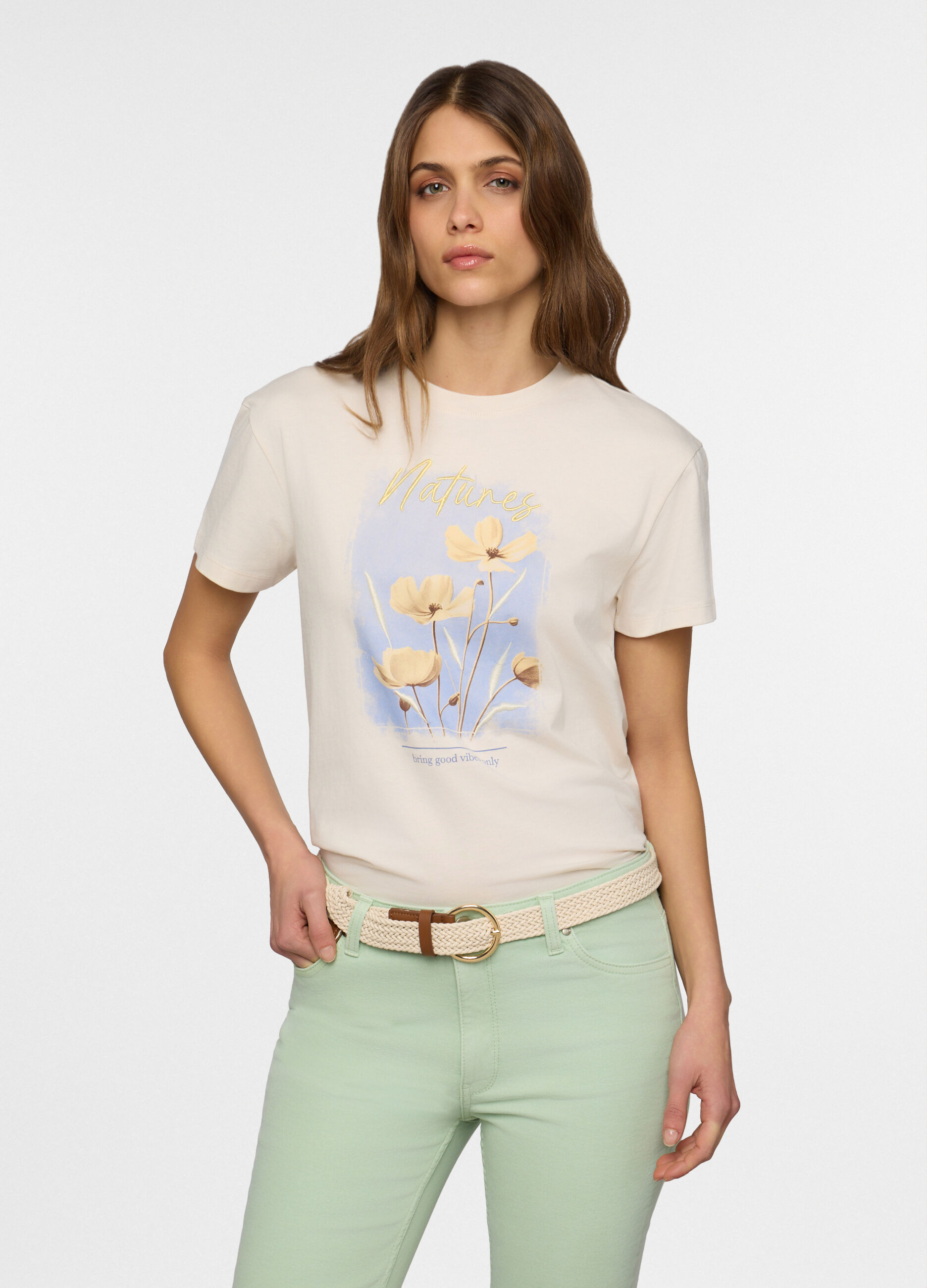 T-shirt girocollo donna_0