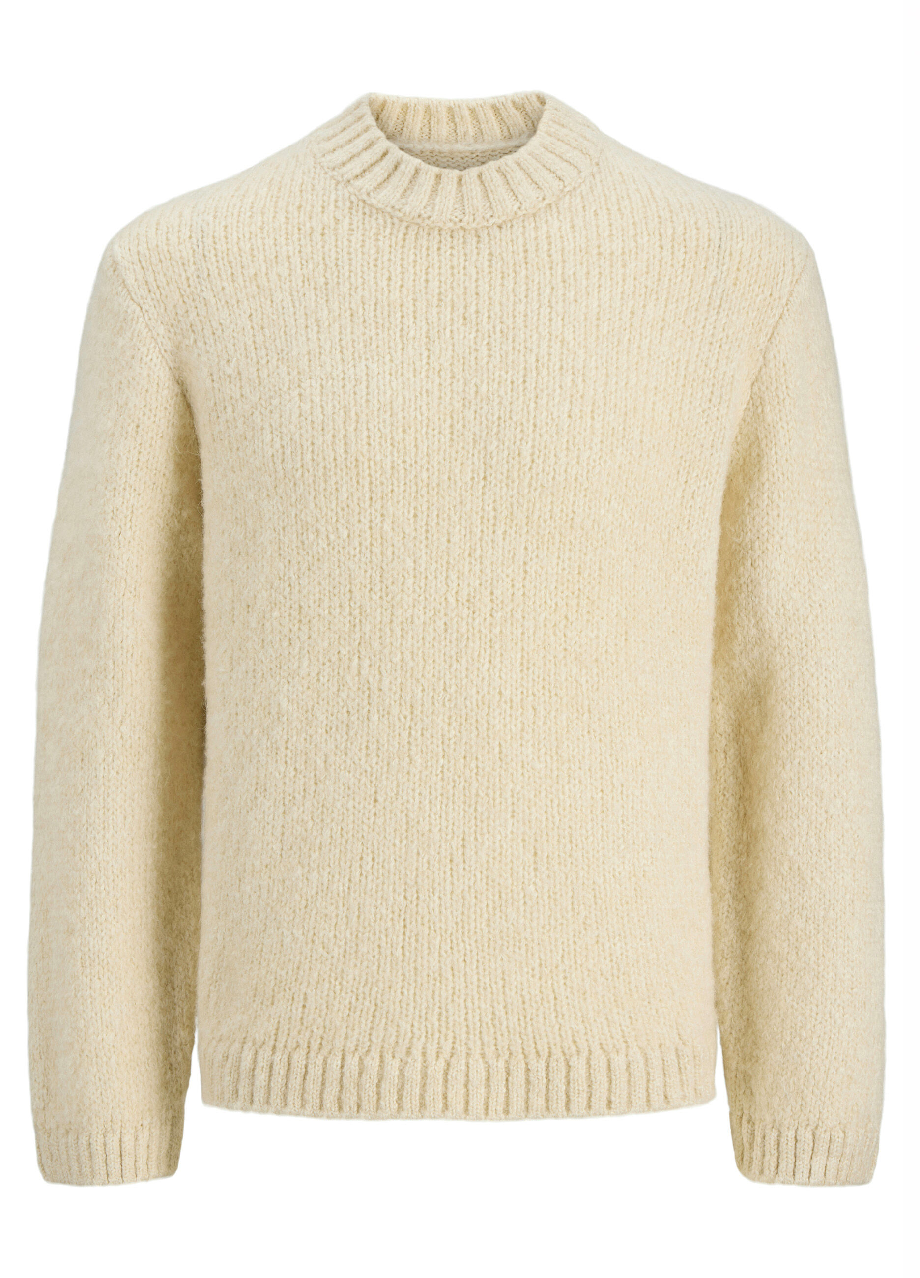 Maglione girocollo a maglia rasata uomo_0