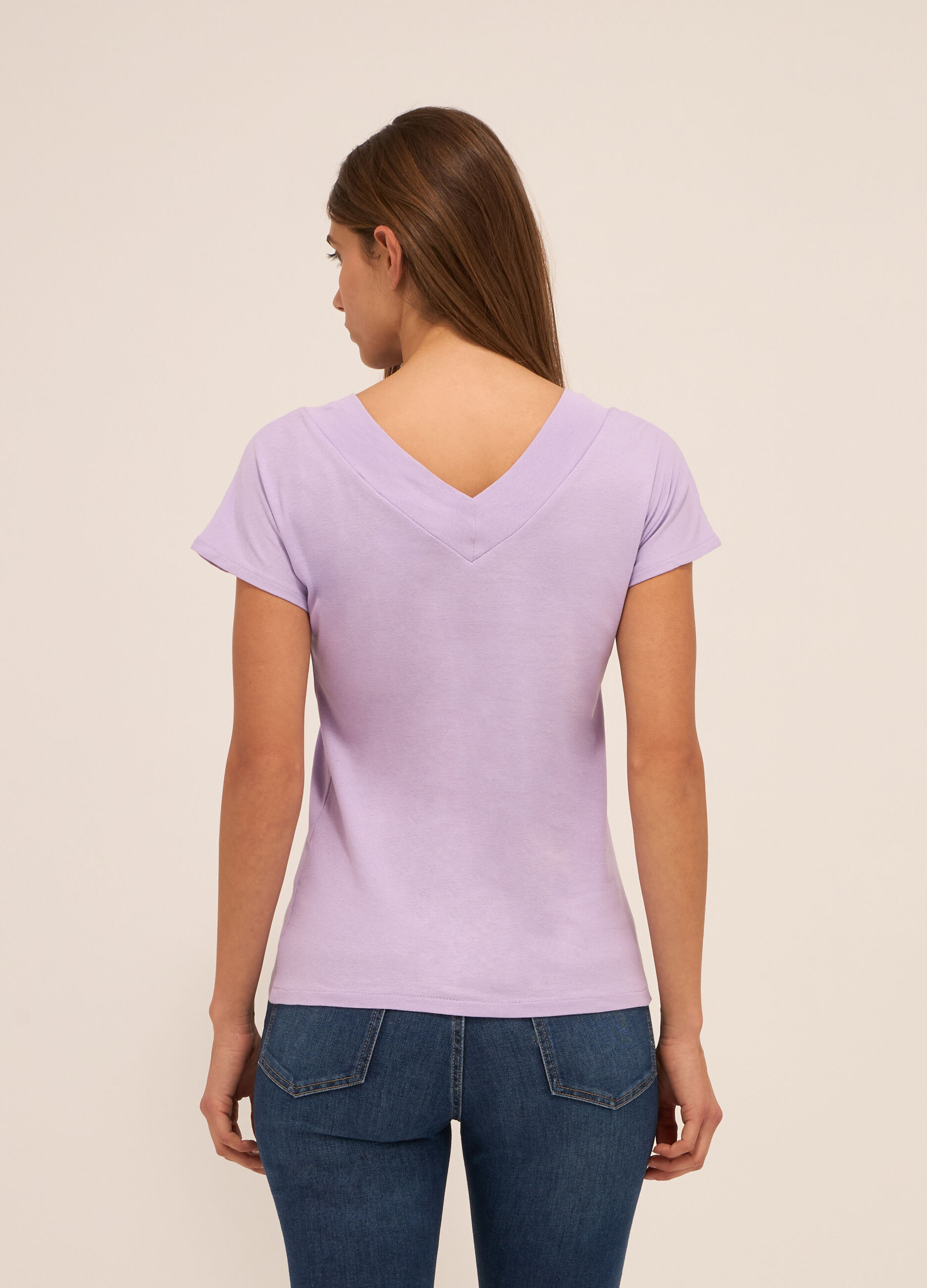 T-shirt in puro cotone donna_1