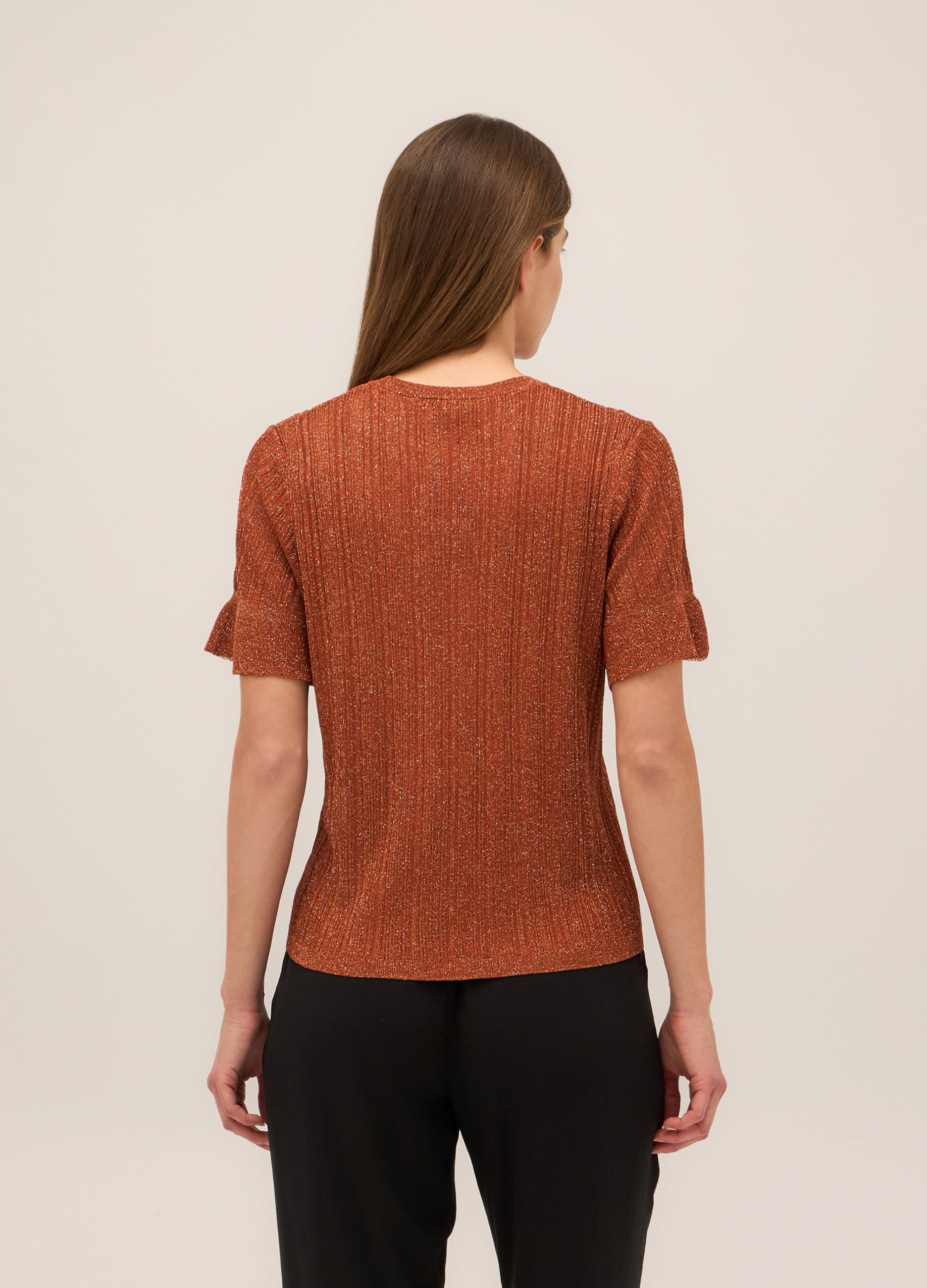 T-shirt in costina donna_1