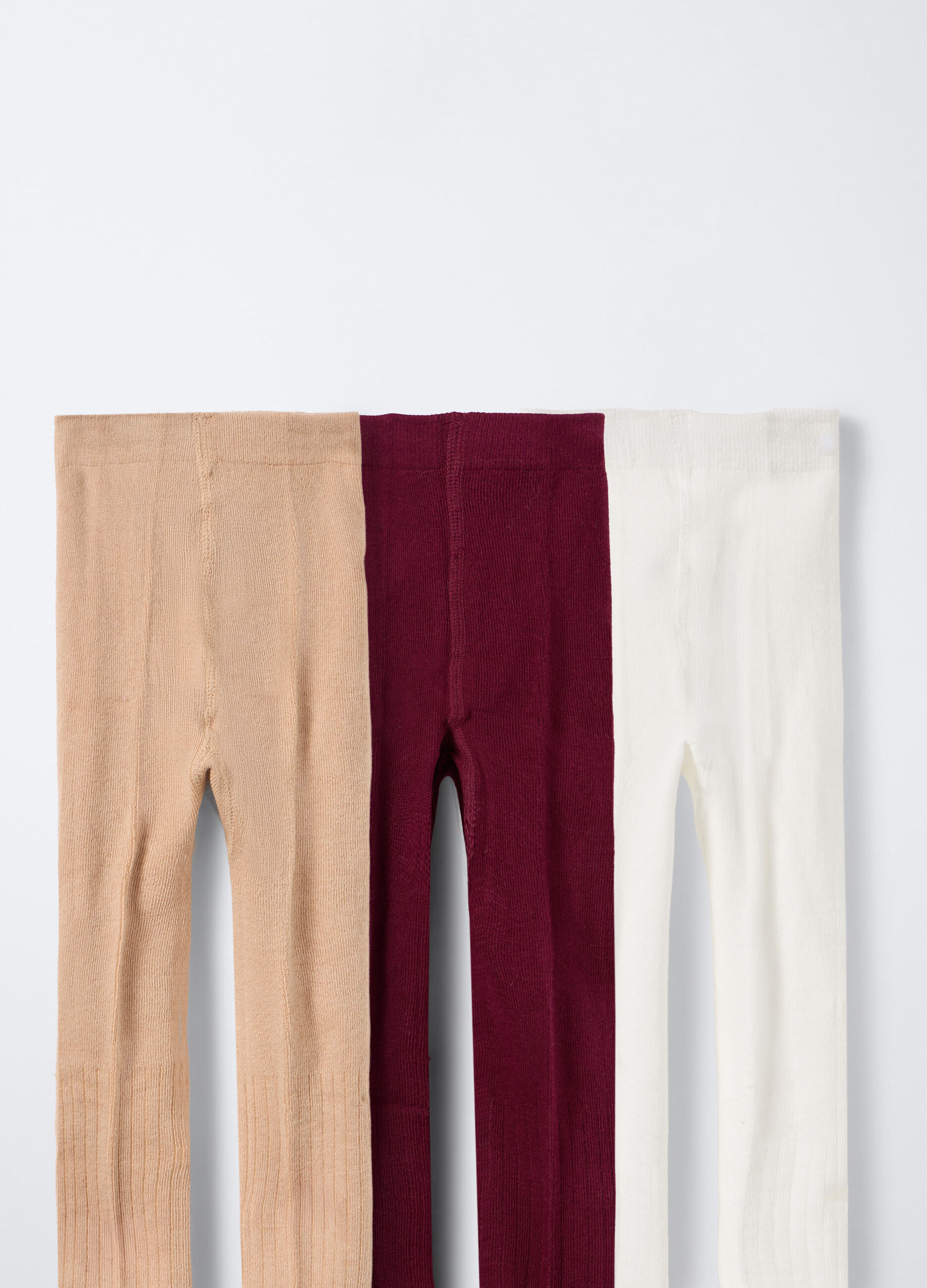 Pack 3 collant misto cotone stretch bambina_1