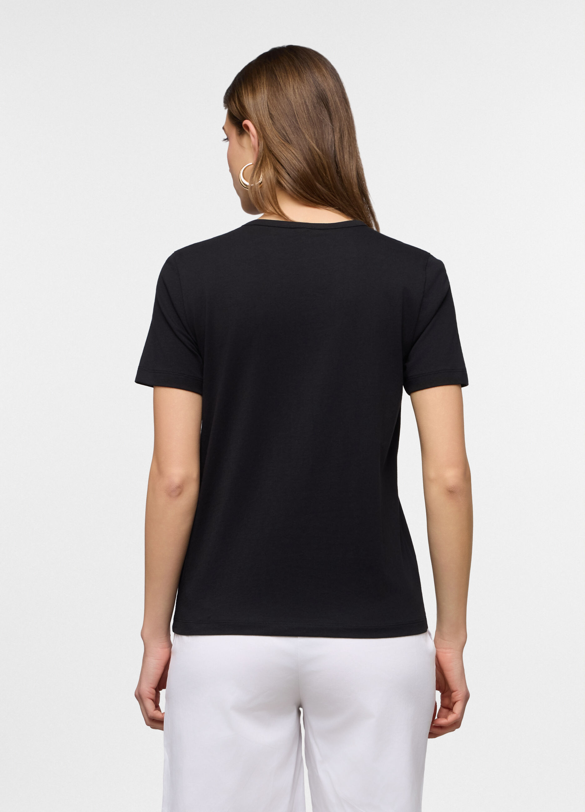 T-shirt girocollo donna_1
