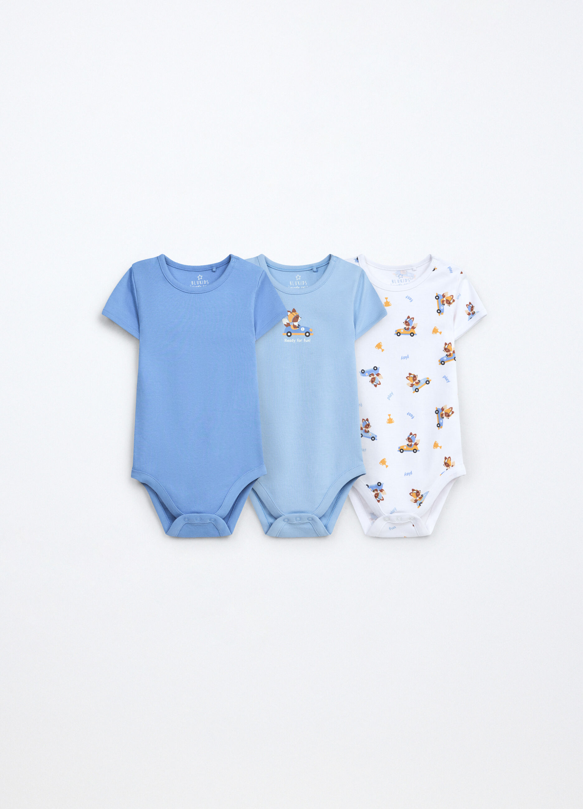 Pack 3 body in interlock di puro cotone neonato_0