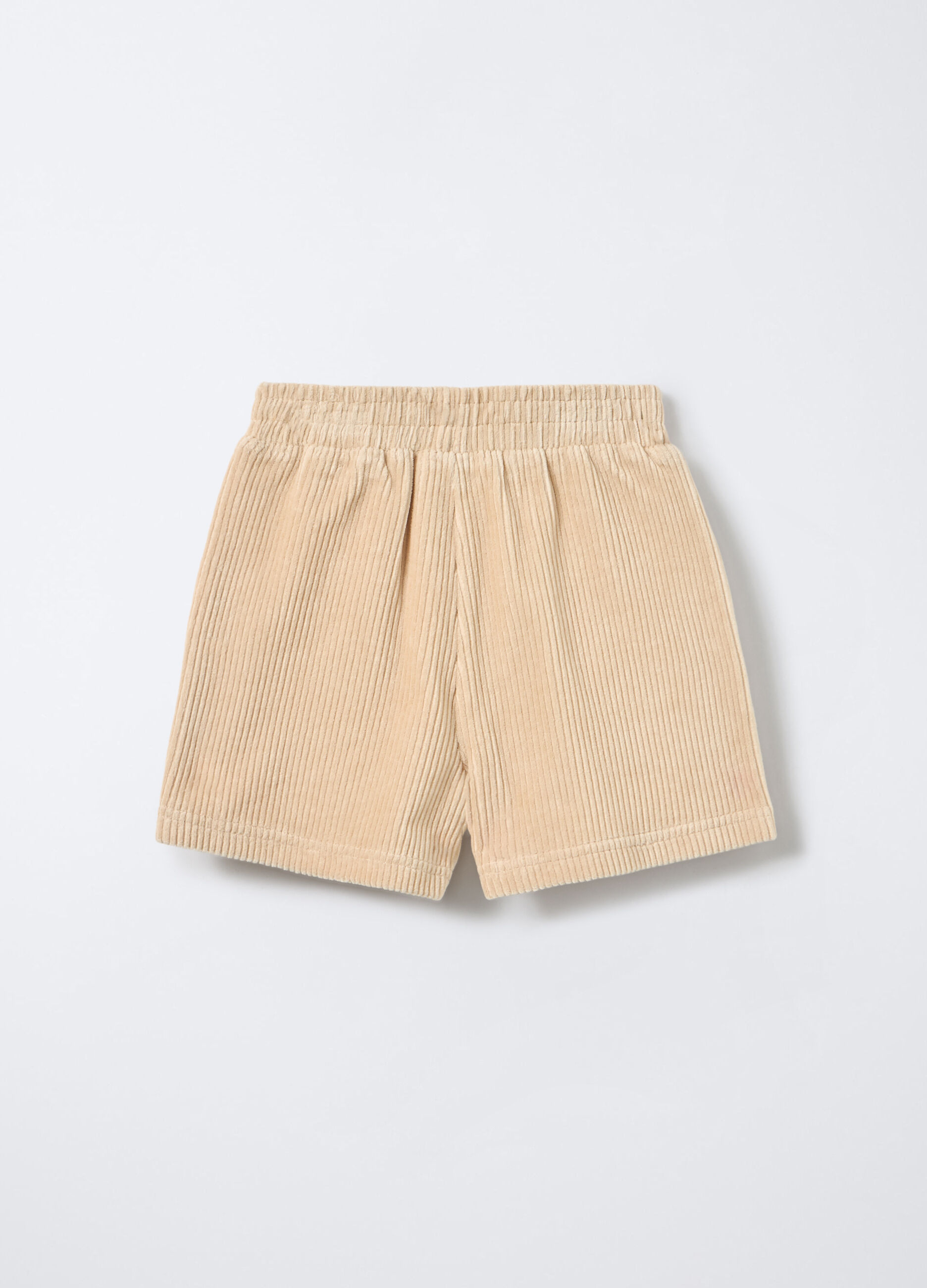 Shorts in costina velour bambina_1