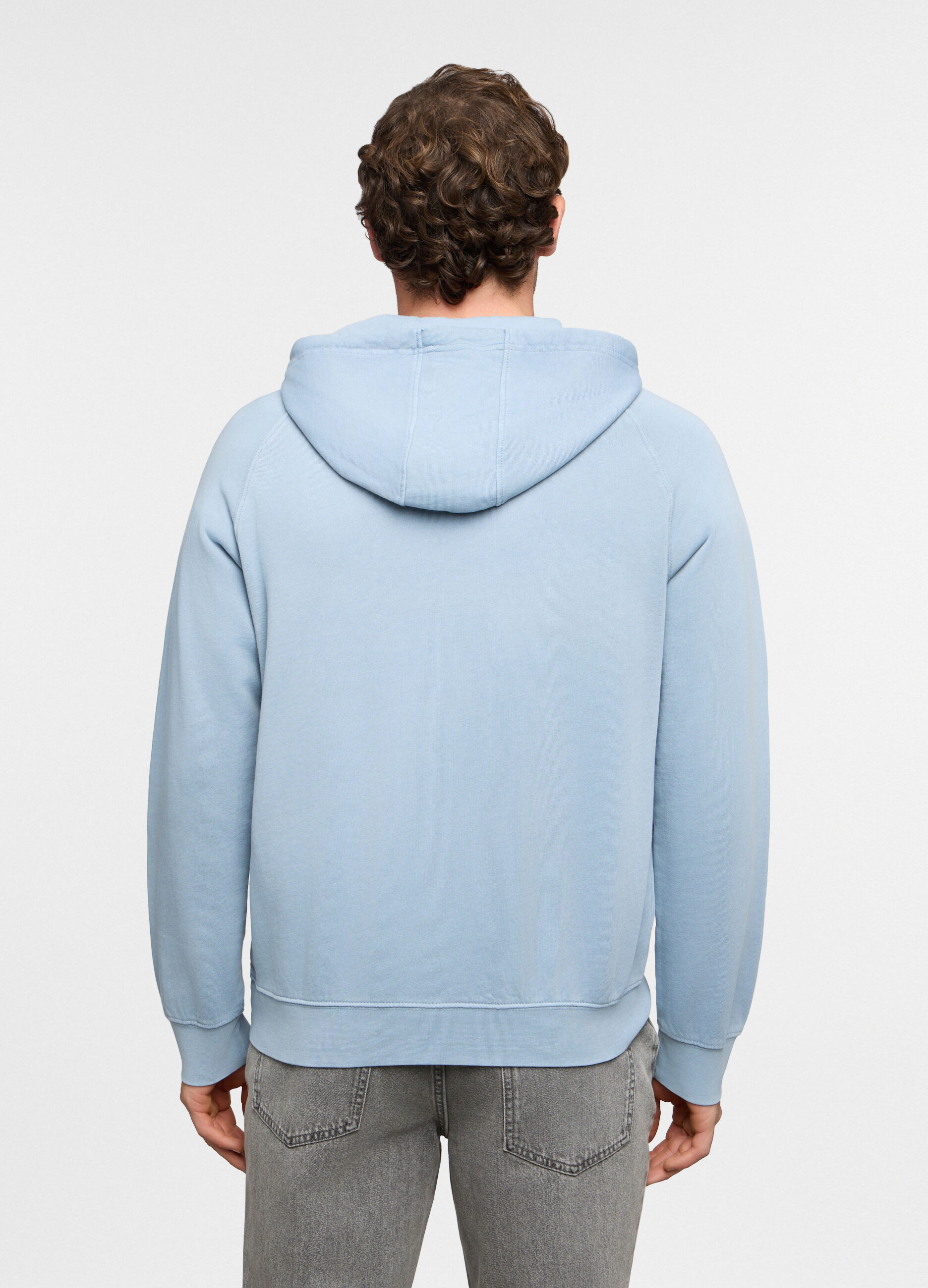 Felpa con cappuccio in cotone uomo_1