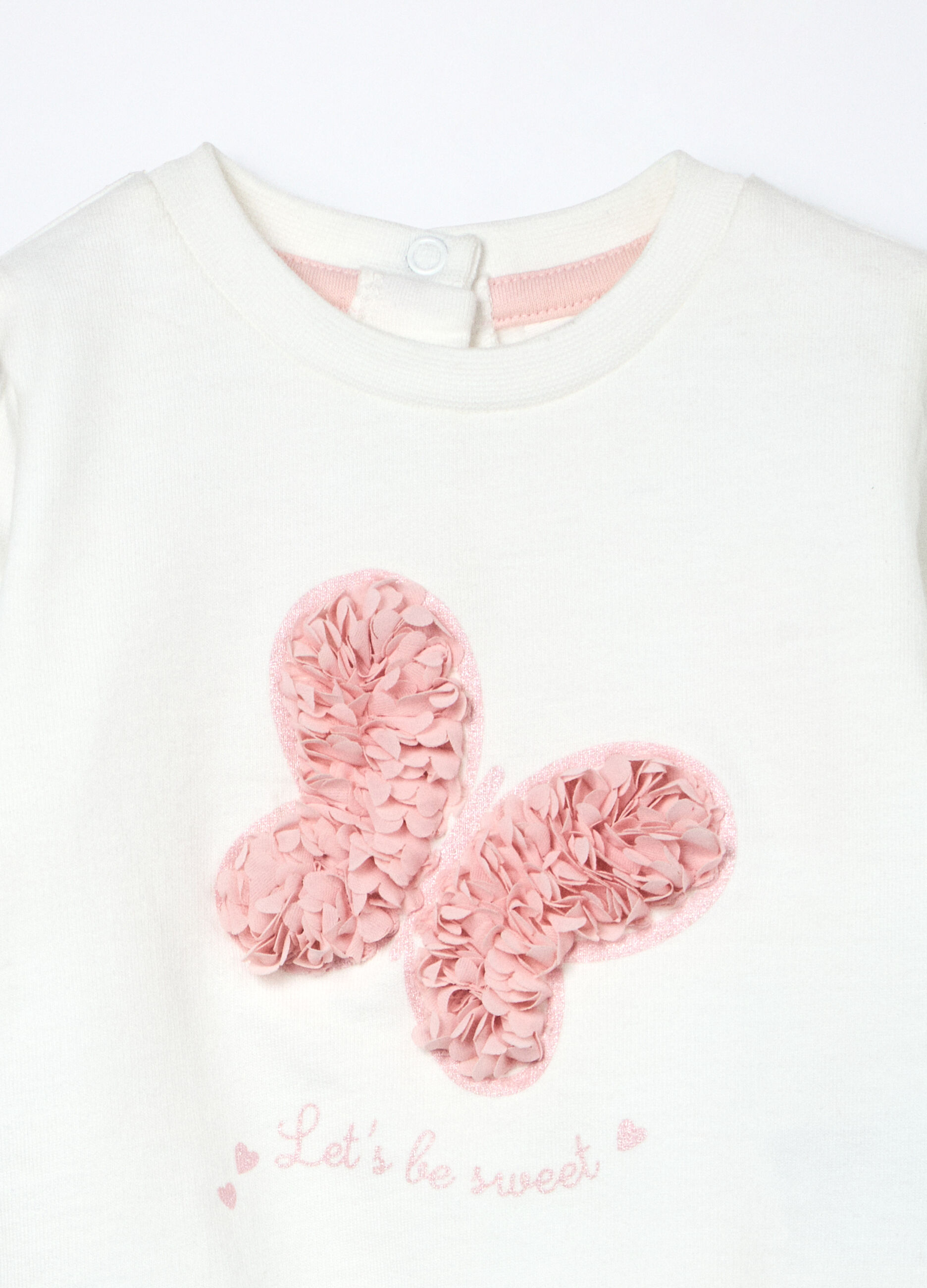 Jogging set in puro cotone fleece neonata_2