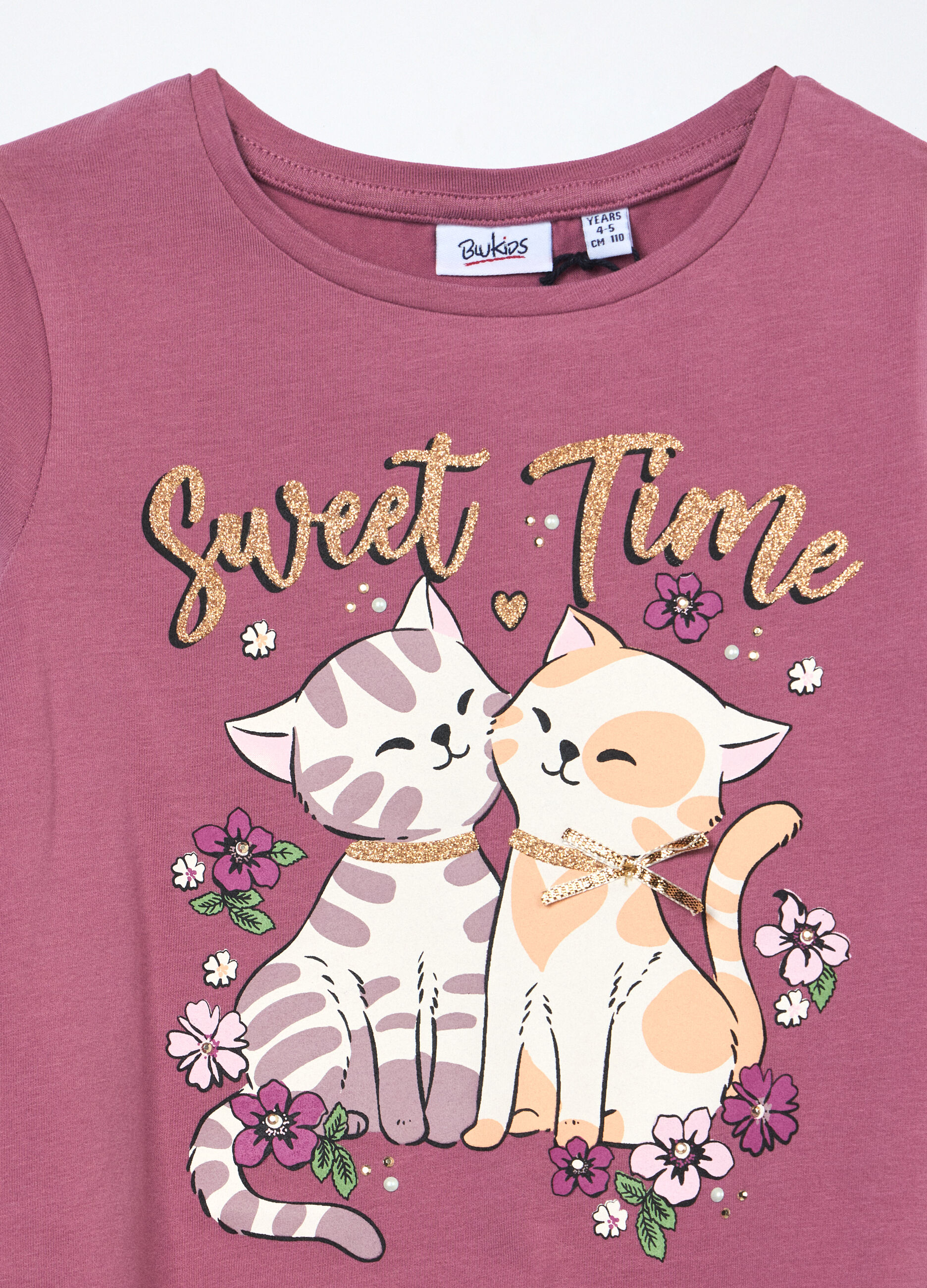 T-shirt in jersey di cotone stretch bambina_2