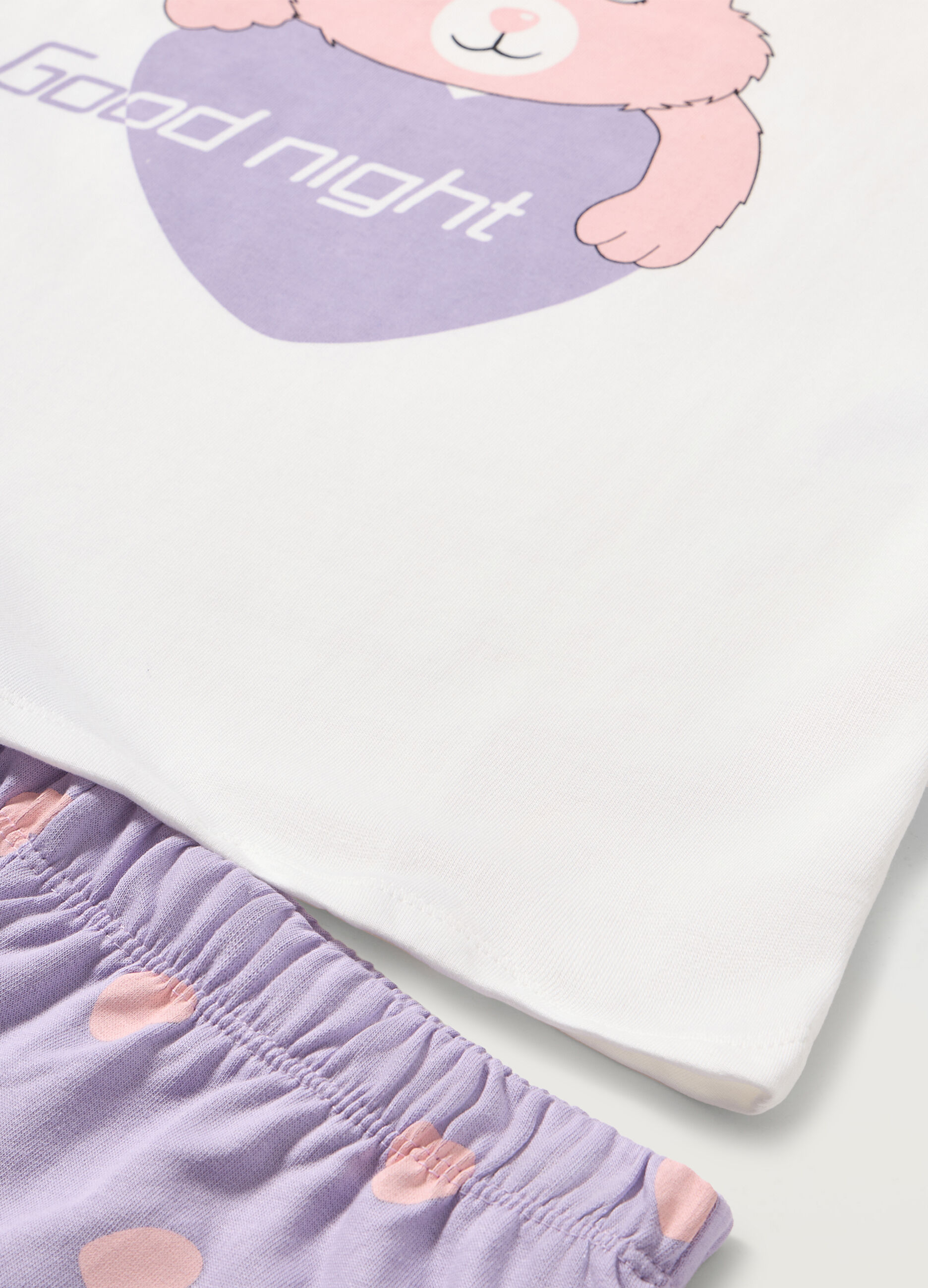 Set pigiama lungo in puro cotone ragazza_1