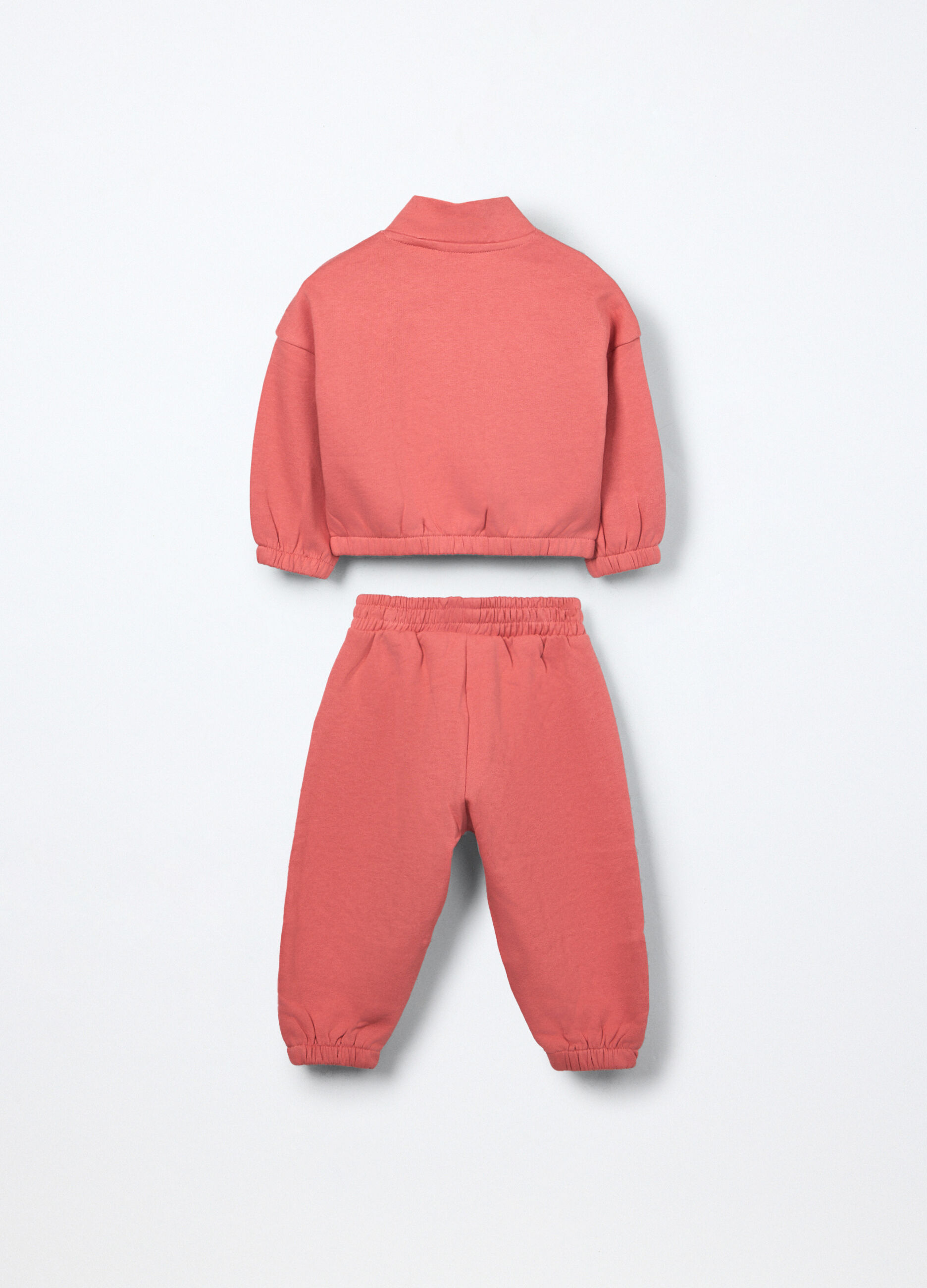 Jogging set in french terry di puro cotone neonata_1