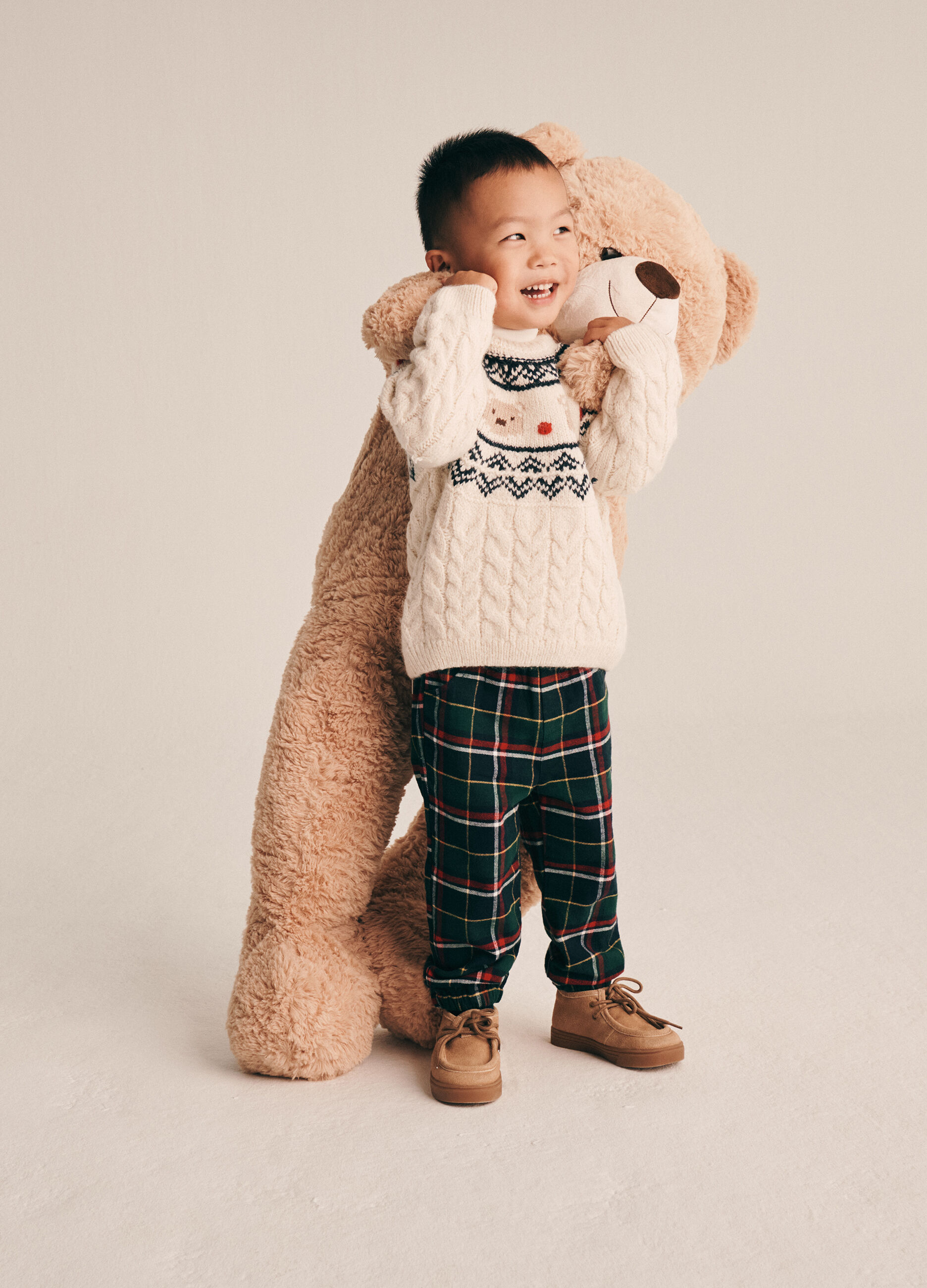 Pantaloni in twill di puro cotone IANA neonato