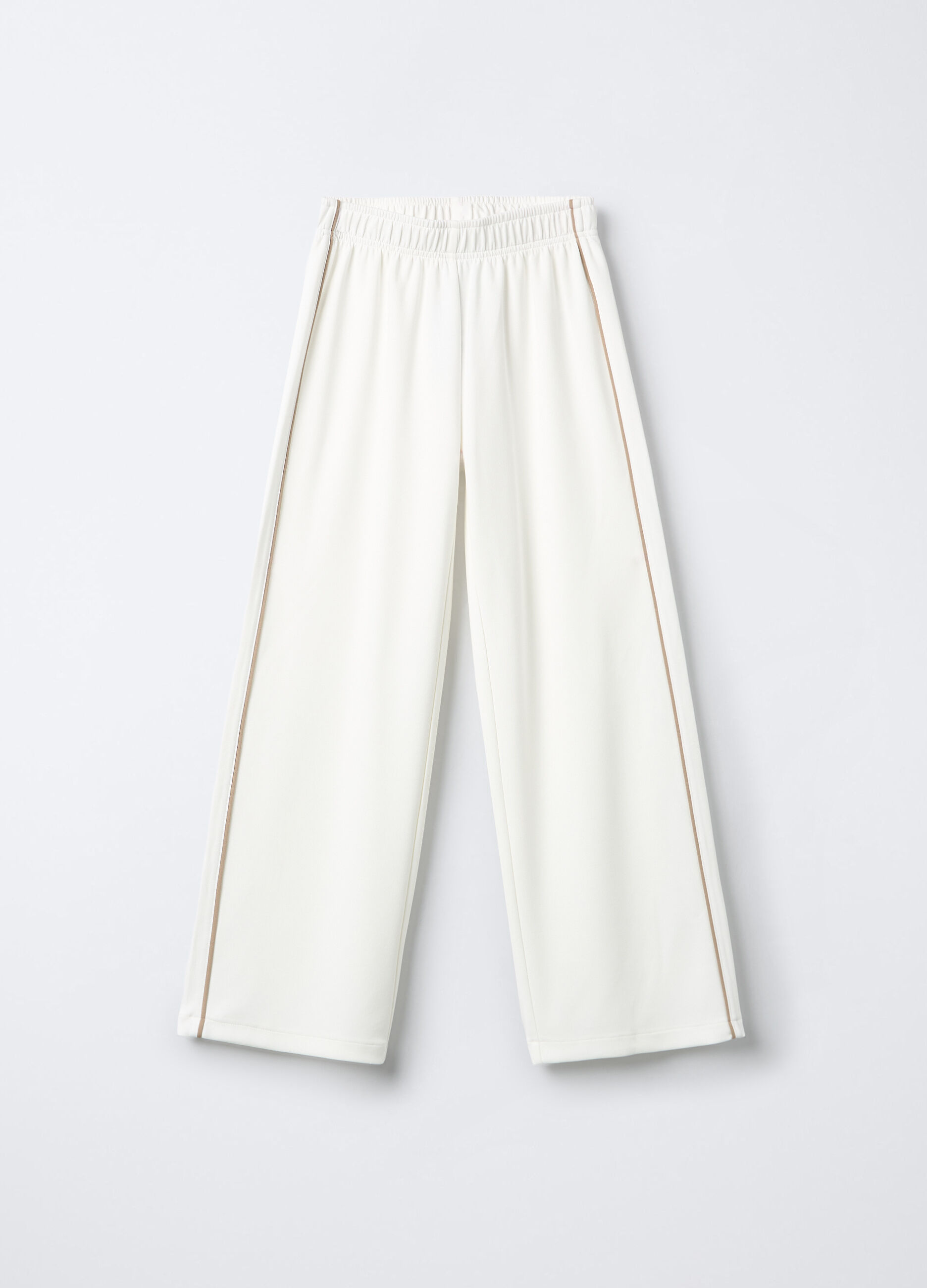 Jogger in misto modal stretch Wide Leg ragazza_0