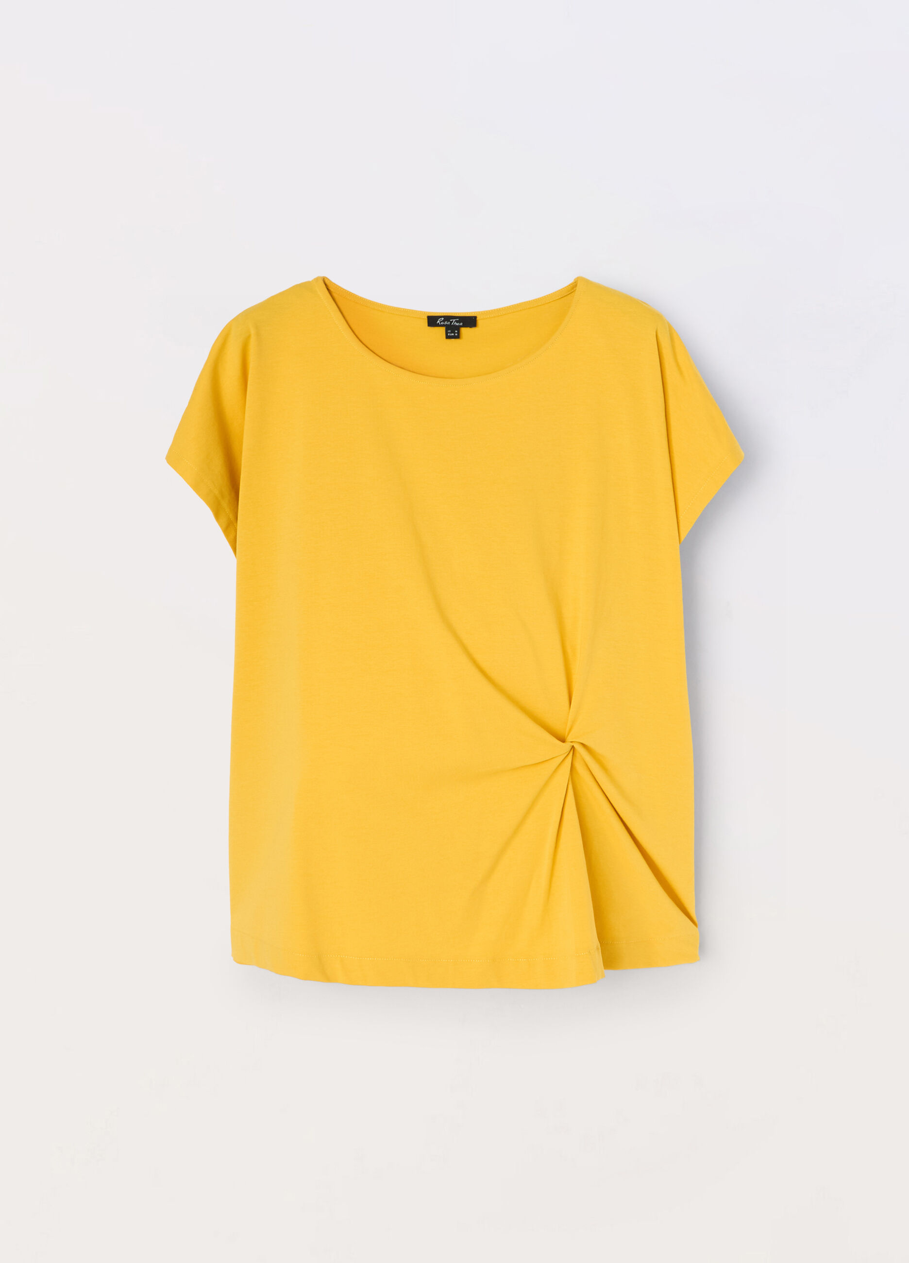 T-shirt in jersey di cotone stretch donna curvy_0