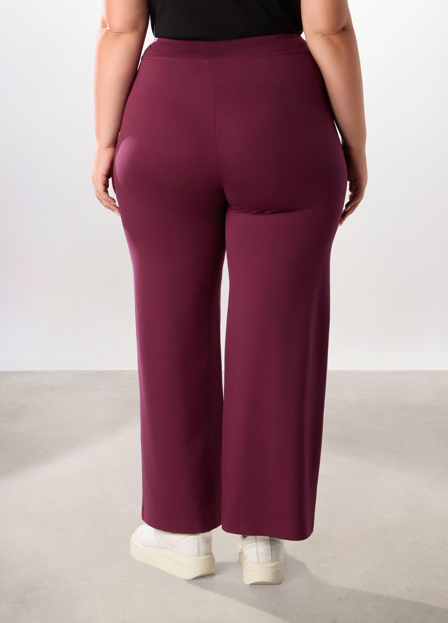 Pantaloni in misto viscosa donna curvy_1