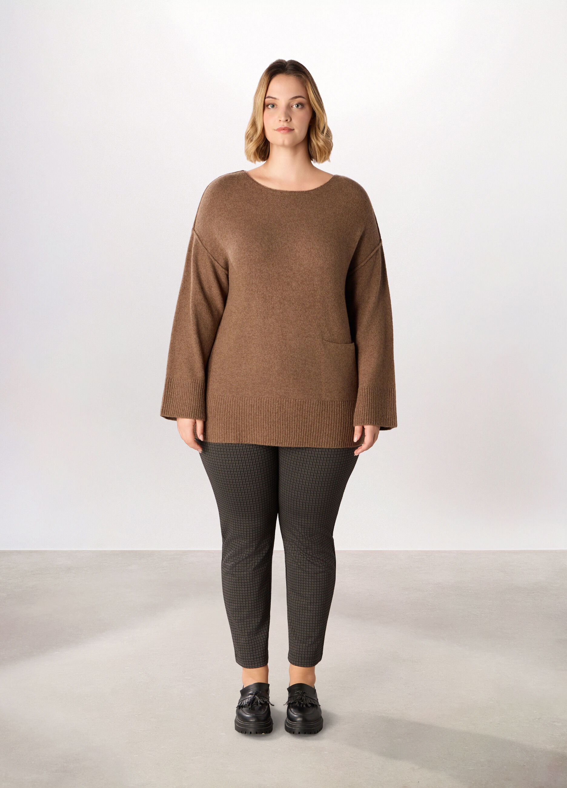 Pantaloni misto viscosa donna curvy_0