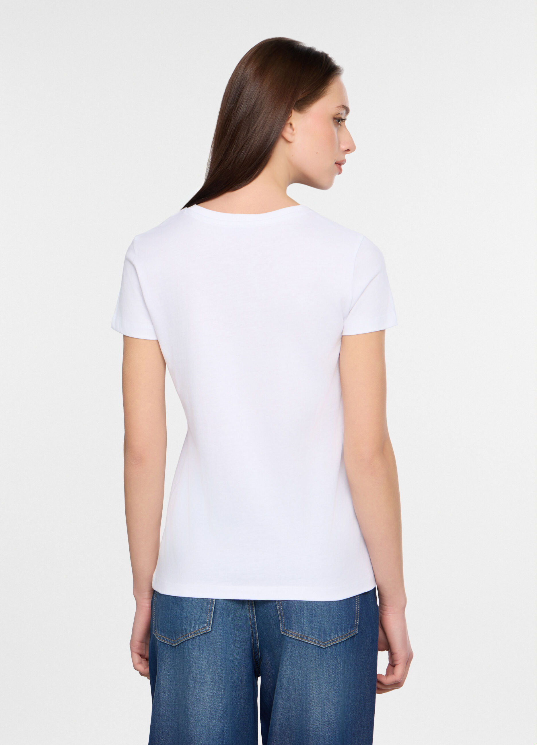 T-shirt girocollo donna_1