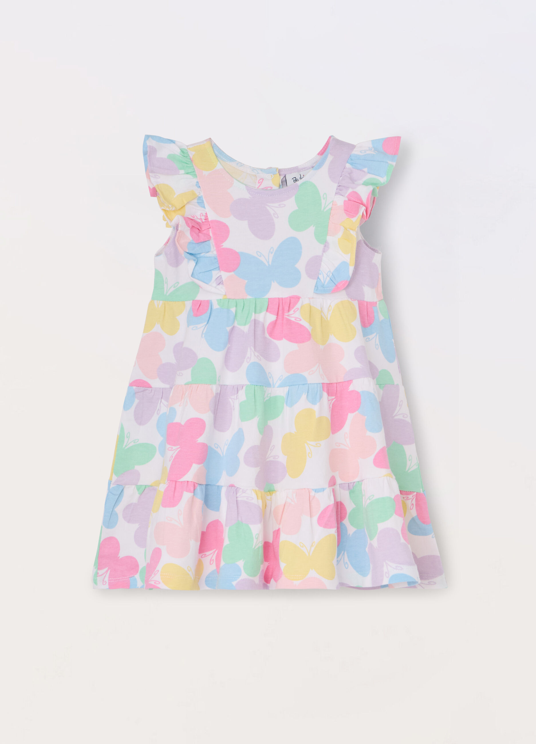 Vestito in jersey di cotone stretch neonata_0