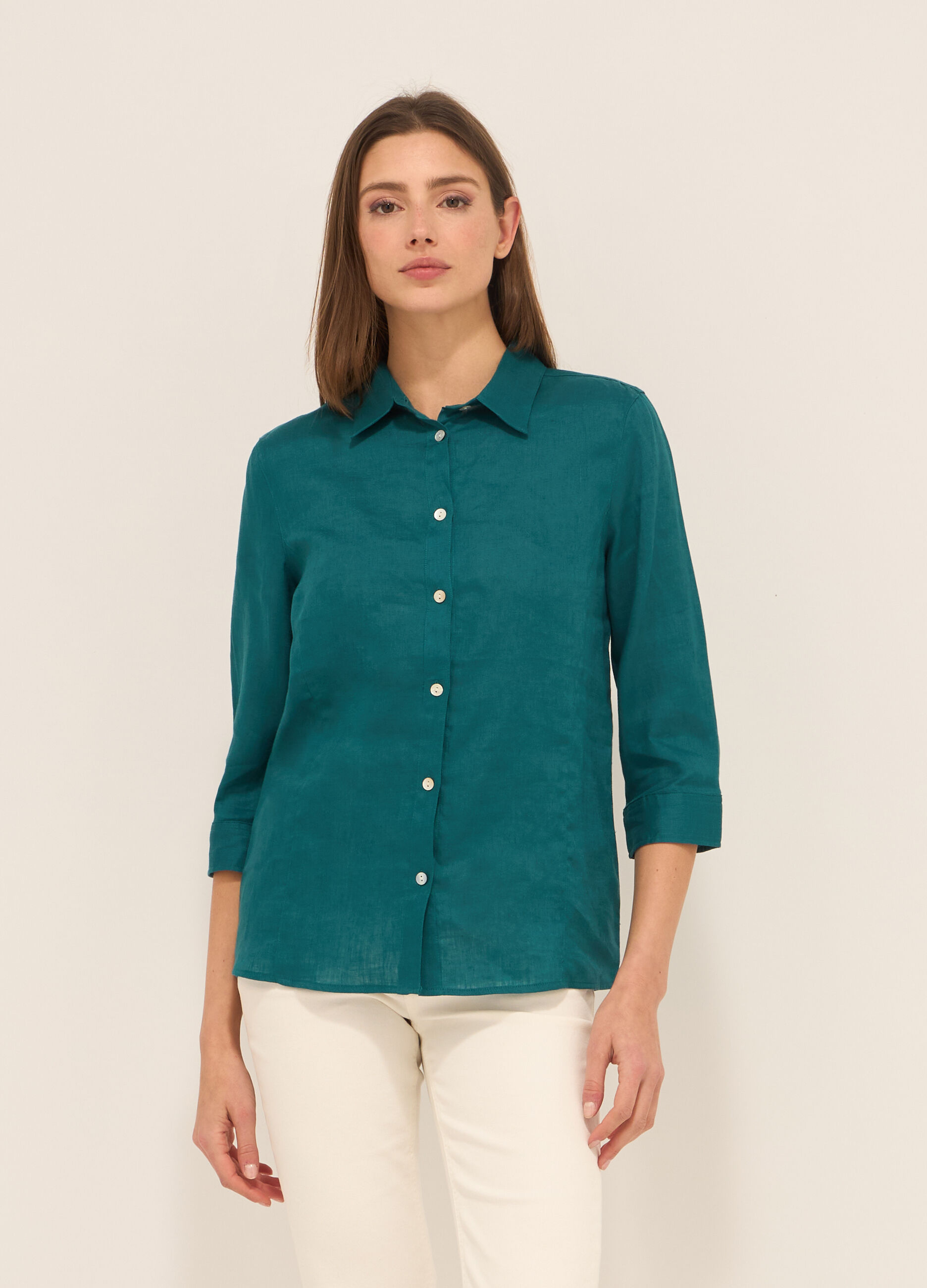 Camicia in puro lino donna_0
