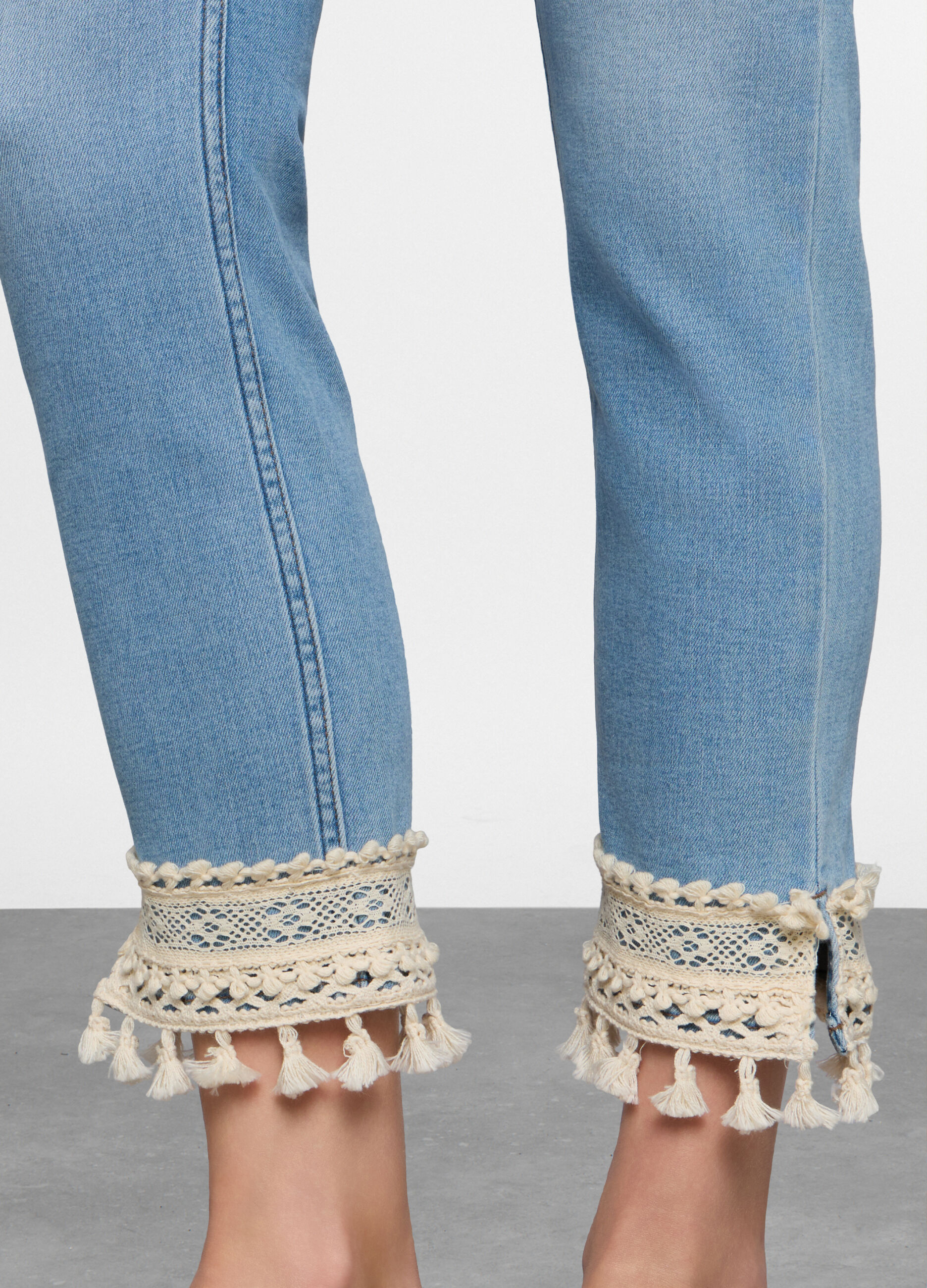 5 Tasche fit Slim in denim stretch con tape al fondo donna_2