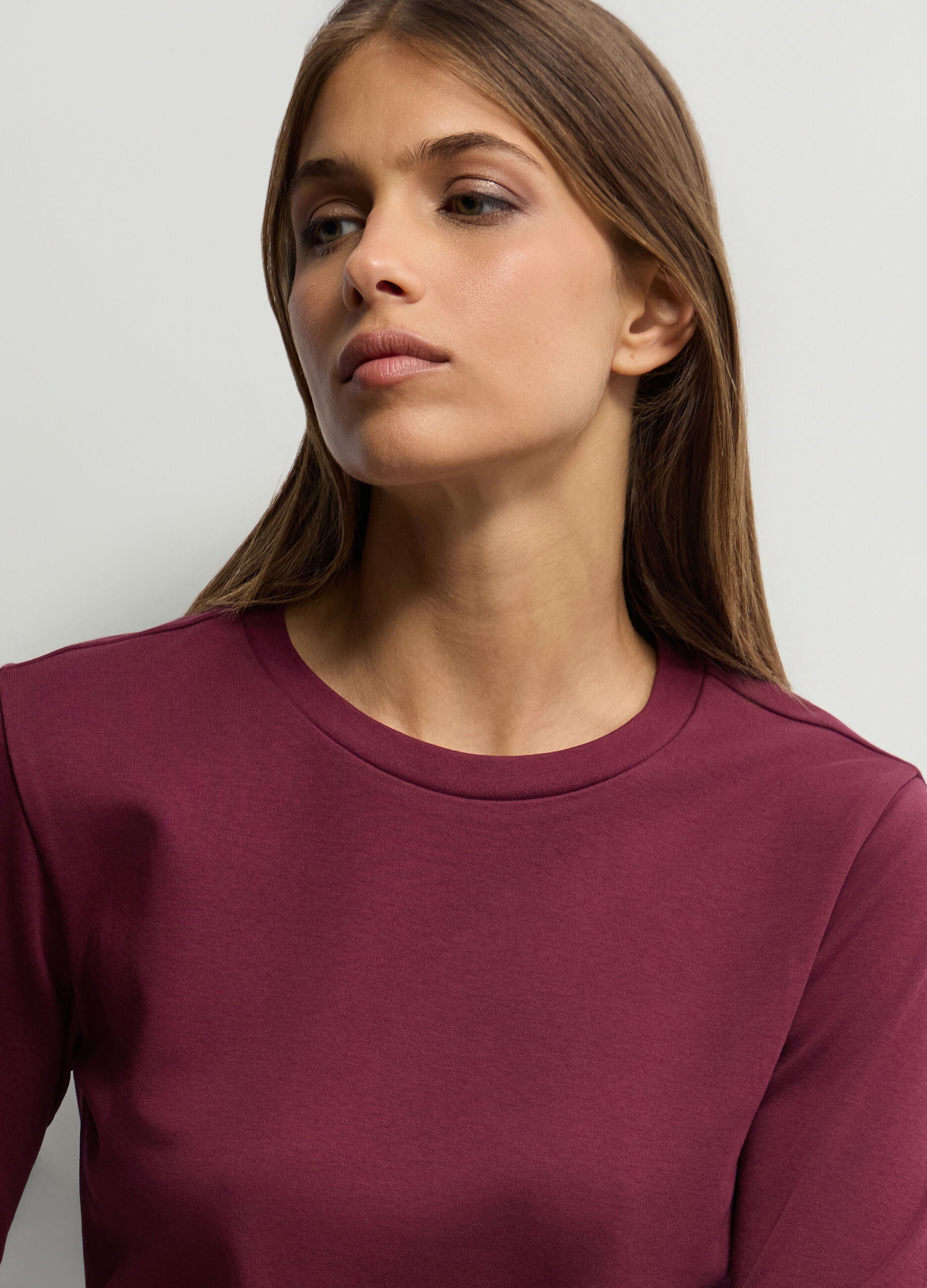 T-shirt girocollo donna_2