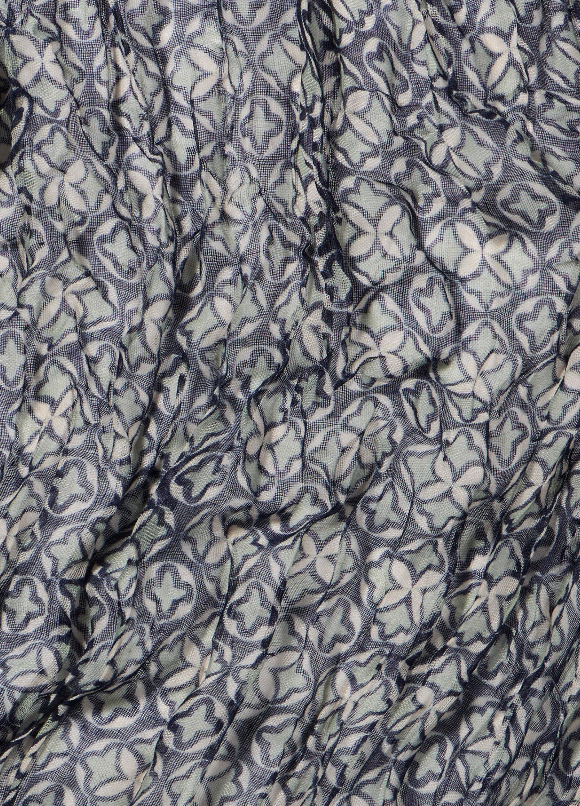 Sciarpa crinkle con stampa donna_1