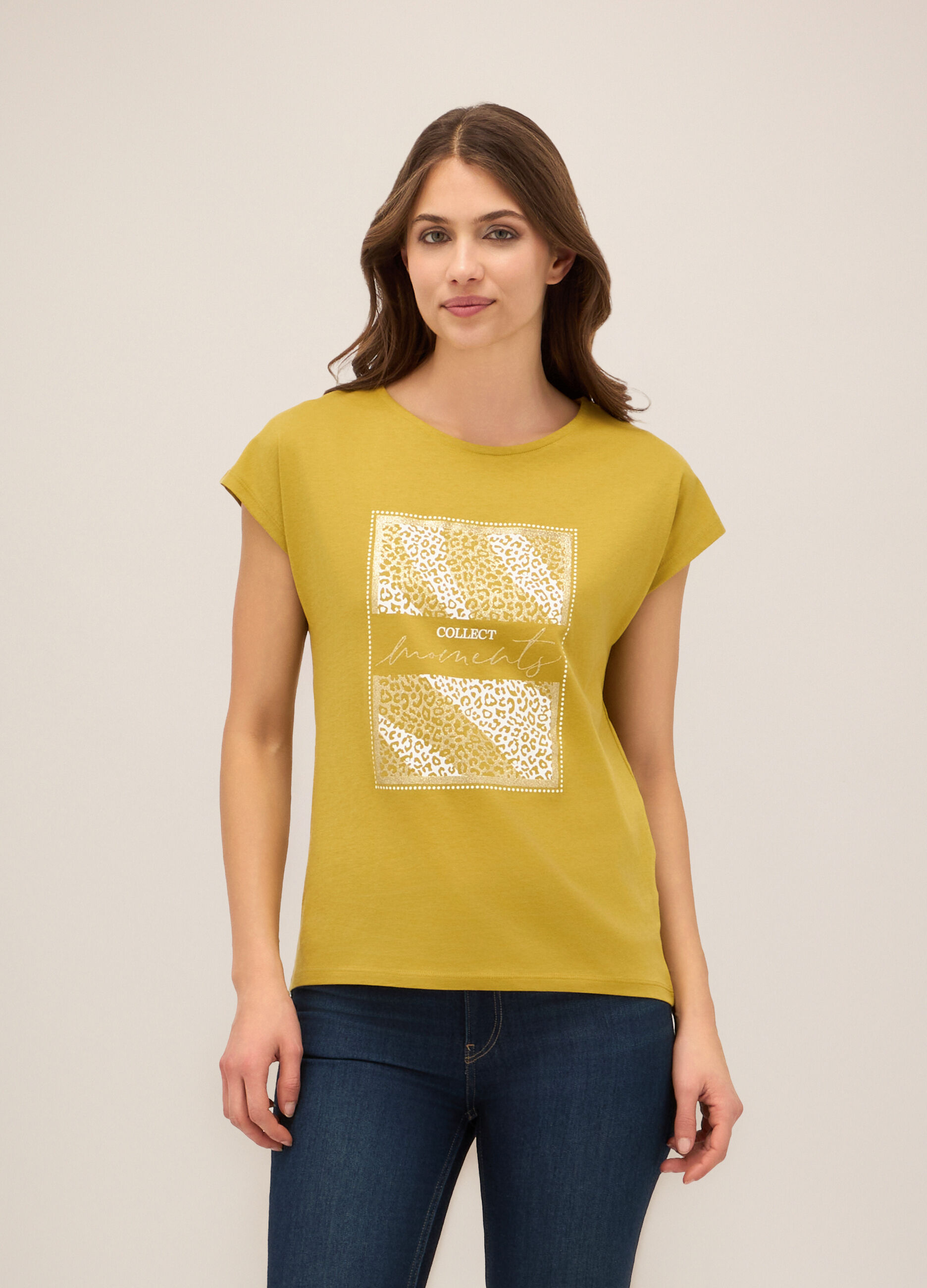 T-shirt in puro cotone donna_0