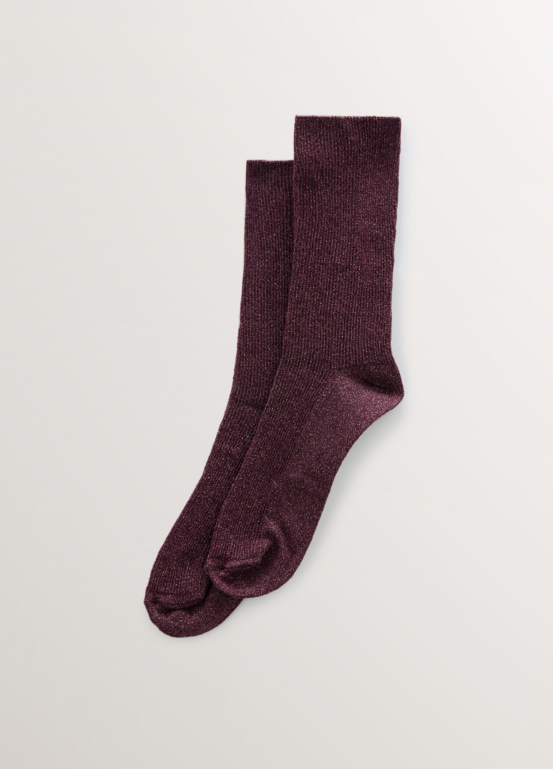 Calze midi in costina misto lyocell donna_0