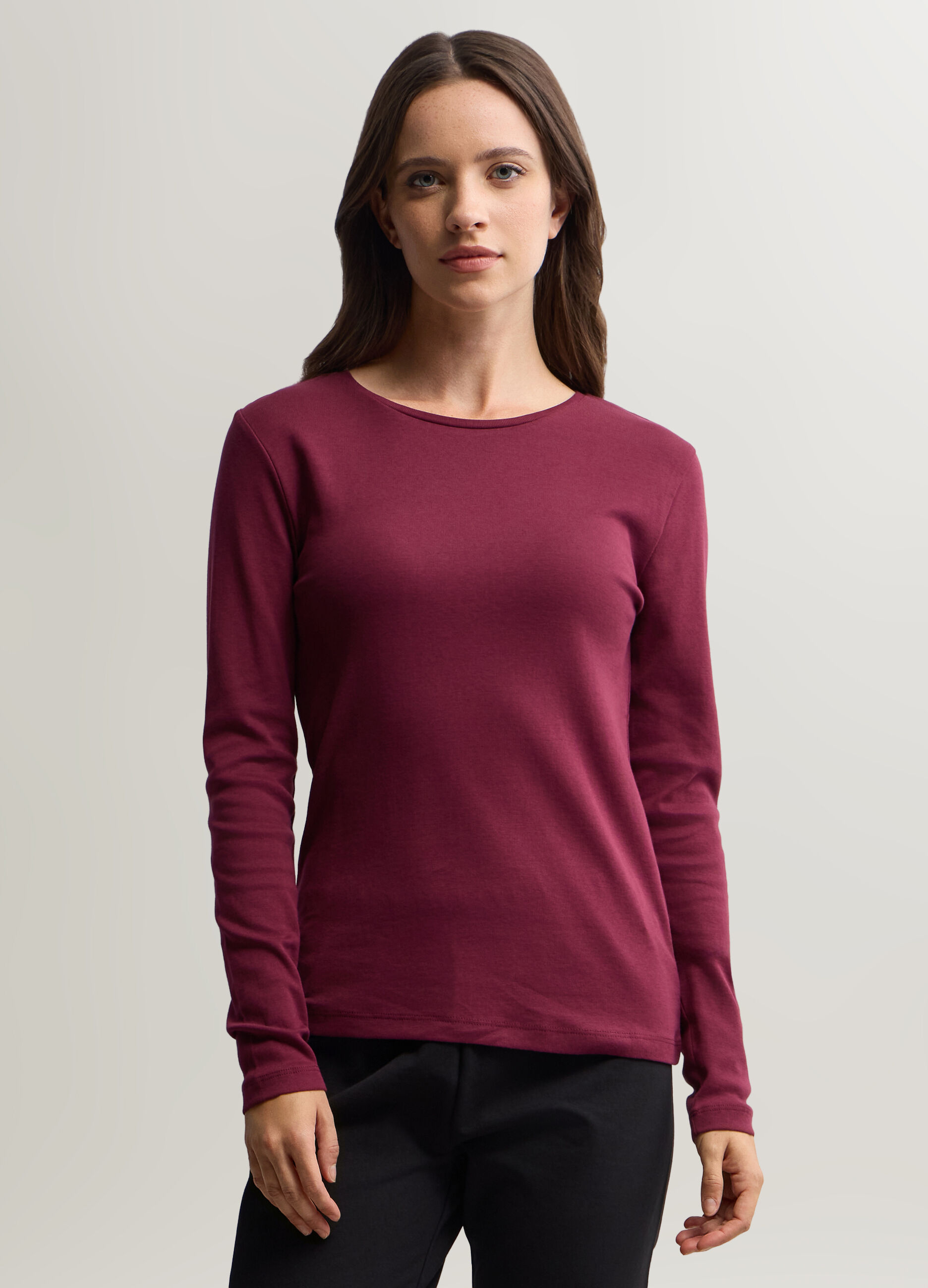 T-shirt girocollo donna_0