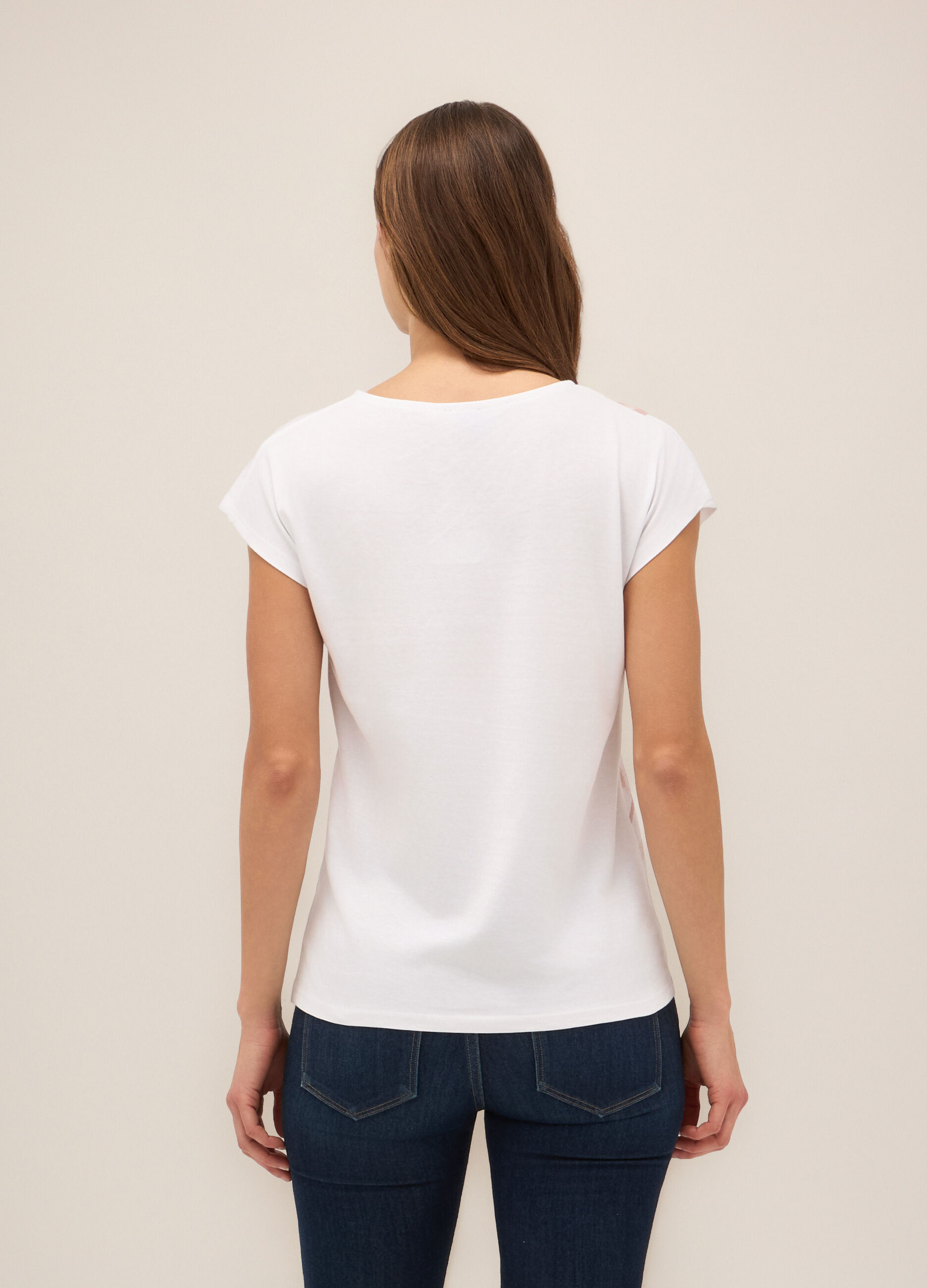 T-shirt in puro cotone donna_1