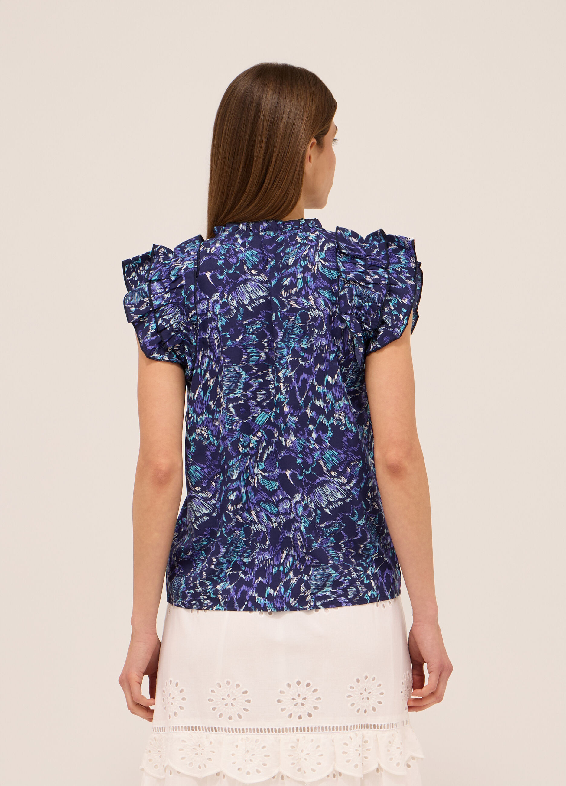 Blusa in american crepe donna_1