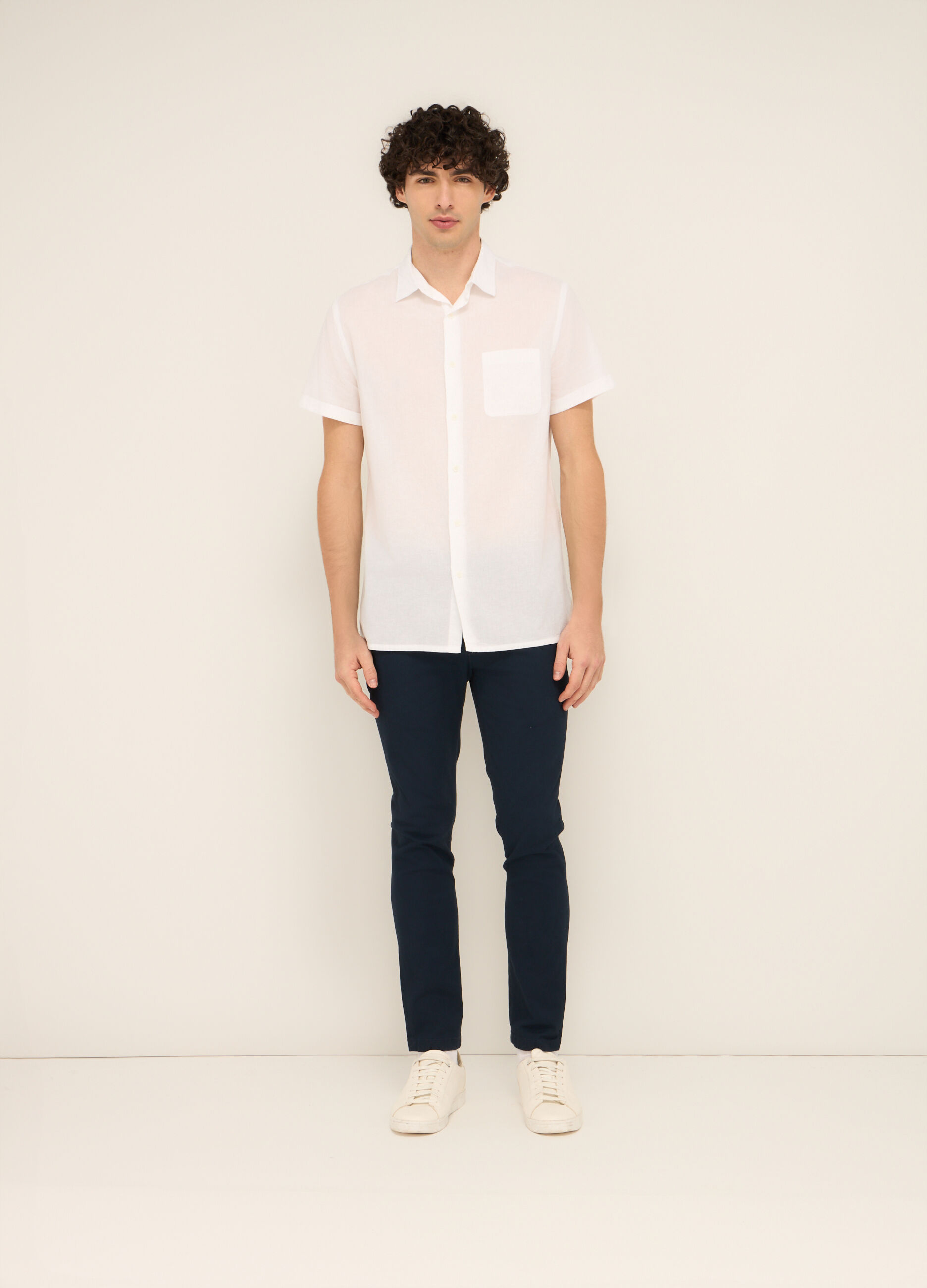 Chino slim fit in cotone stretch uomo_0